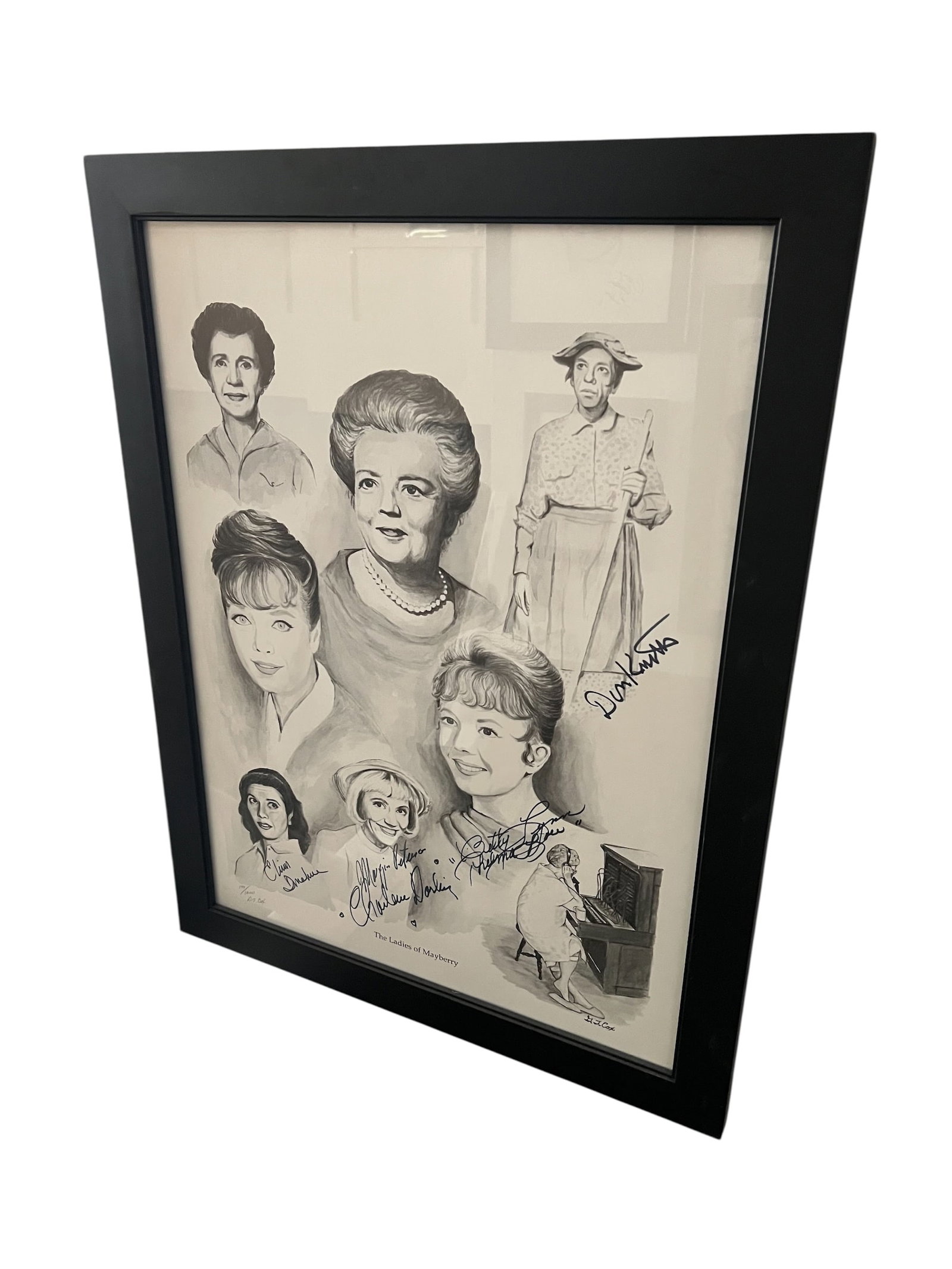 The Ladies of Mayberry Limited Edition Print #199/1000 Autographed by Don Knotts, Betty Lynn, Maggie (1 of 6)