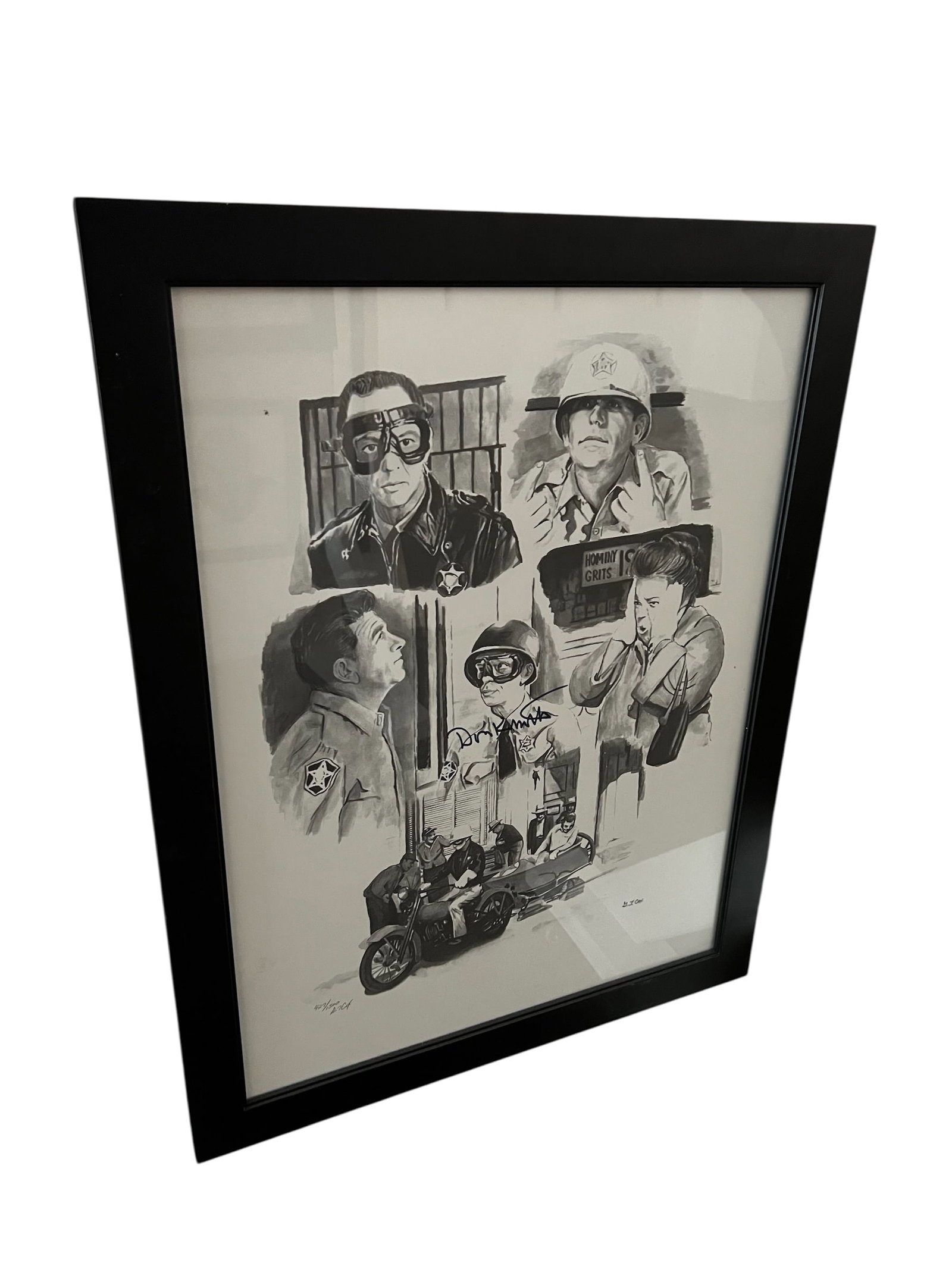 Framed Collage Print “The Three Wheeled Deputy (1 of 2)