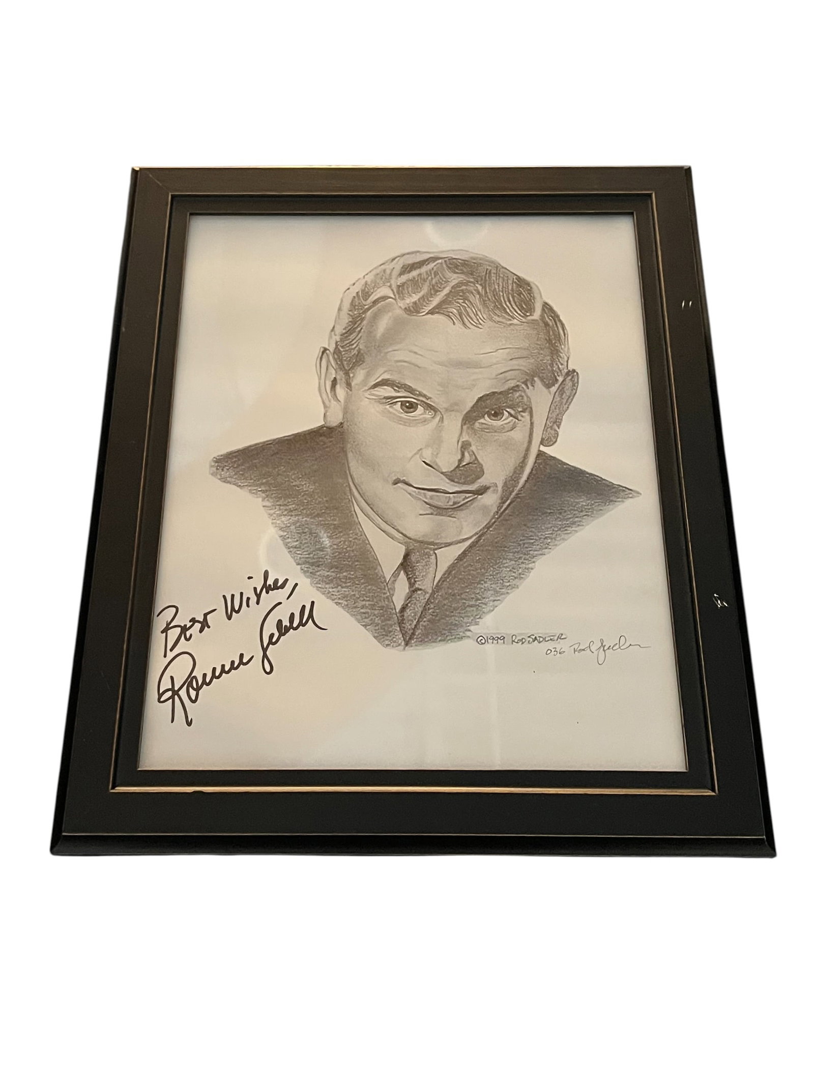 Autographed Framed Lithograph Print of Ronnie Schell (1 of 3)