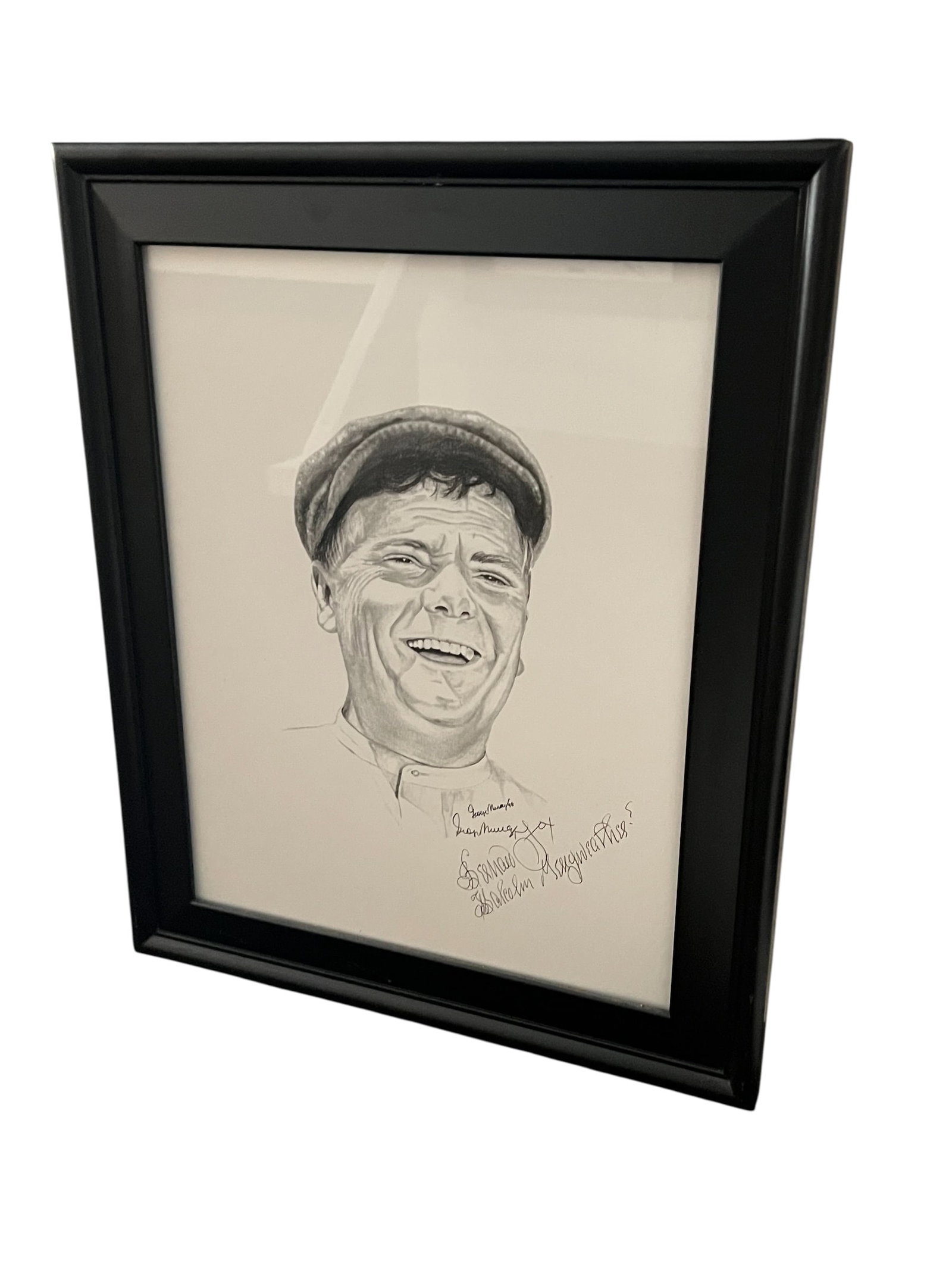 Autographed Framed Graphite Pencil Print of Goober Pyle from The Andy Griffith Show (1 of 2)