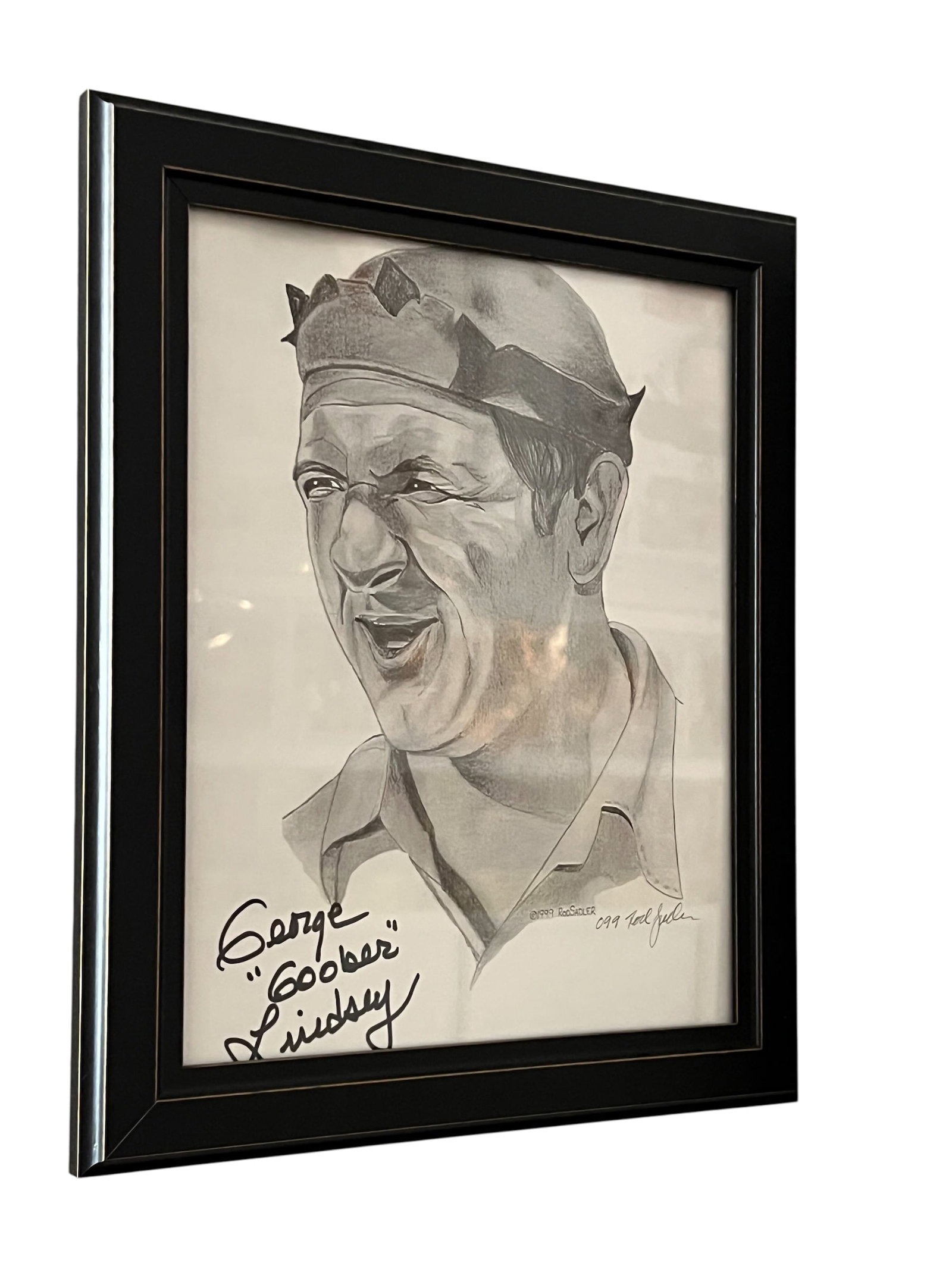 Autographed Portrait Pencil Print of Glober Pyle from The Andy Griffith Show (1 of 3)