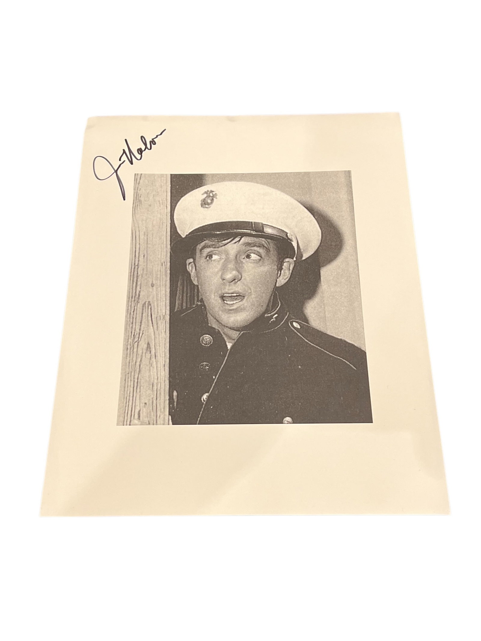 Signed Jim Nabor "Gomer Pyle" Photograph: This autographed photograph is part of the Steve Barfield Collection and comes from approximately 35 years of dedicated searching, collecting, and preserving Mayberry memorabilia. Over the decades,