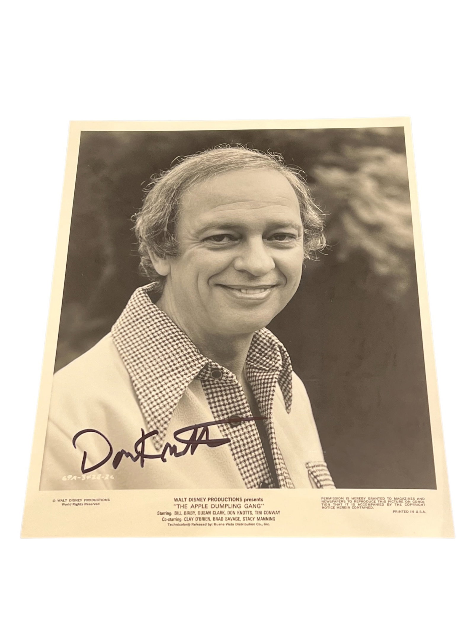 Signed Don Knotts Photograph (1 of 3)