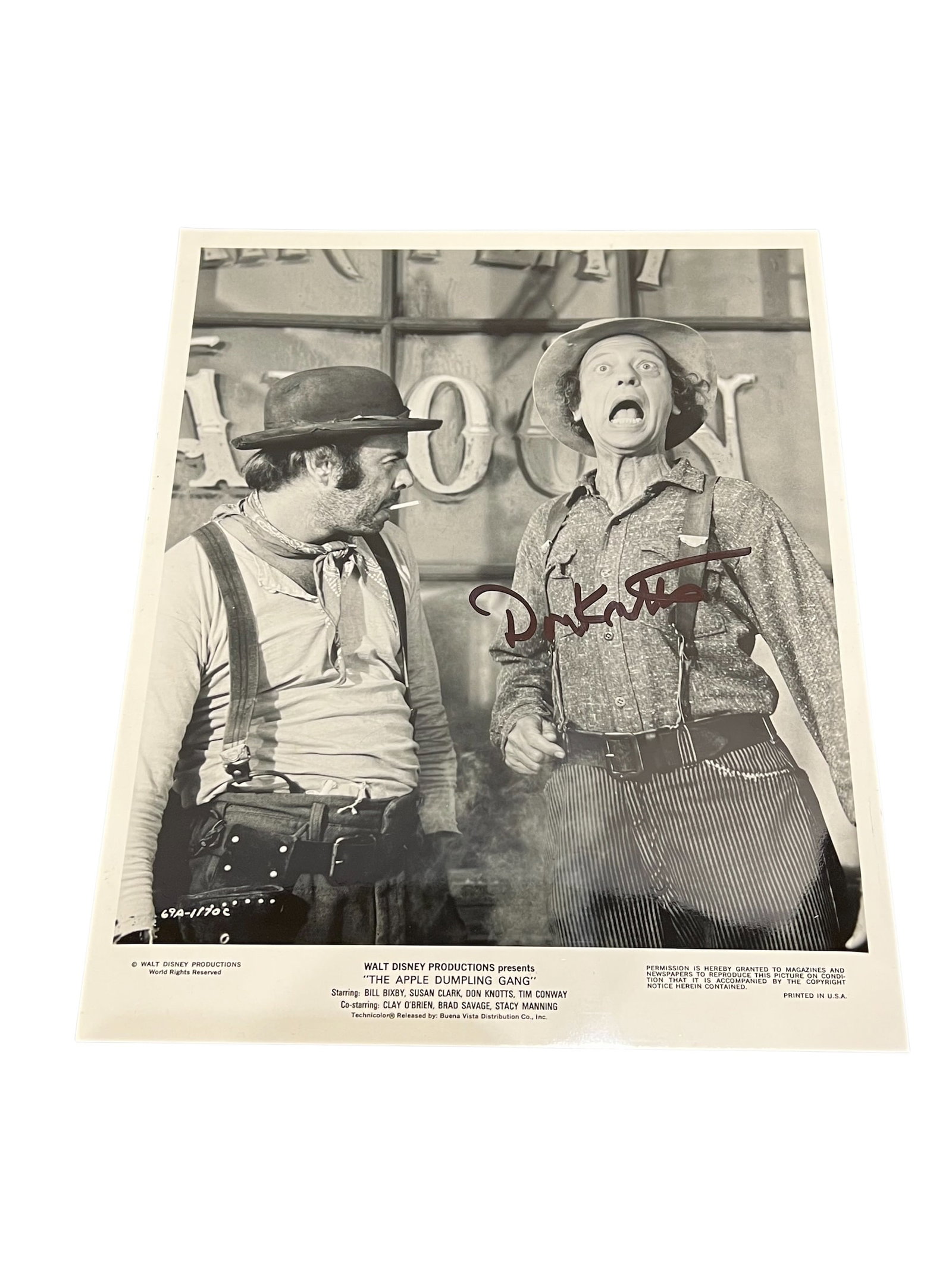 Signed Don Knotts Photograph (1 of 4)
