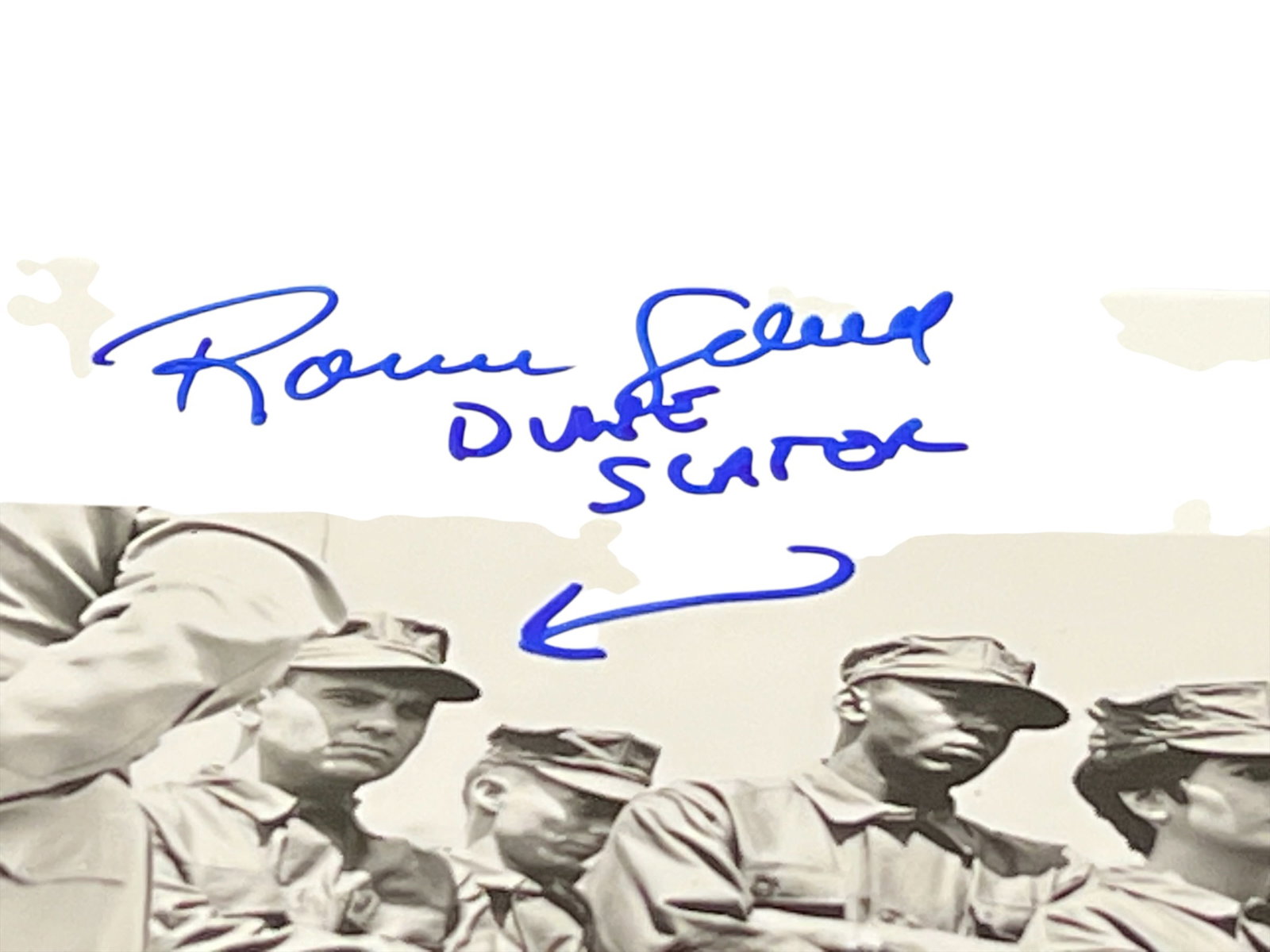 Signed Ronnie Schell "Duke Slater" Photograph - 2