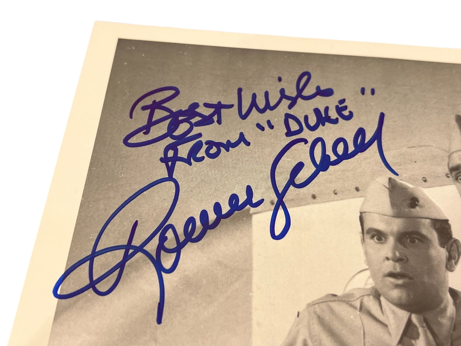 Signed Ronnie Schell "Duke Slater" Photograph - 2