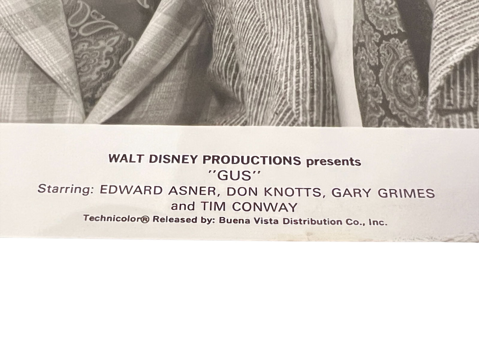 Signed Ronnie Schell Photograph - Movis Still From Gus - 2