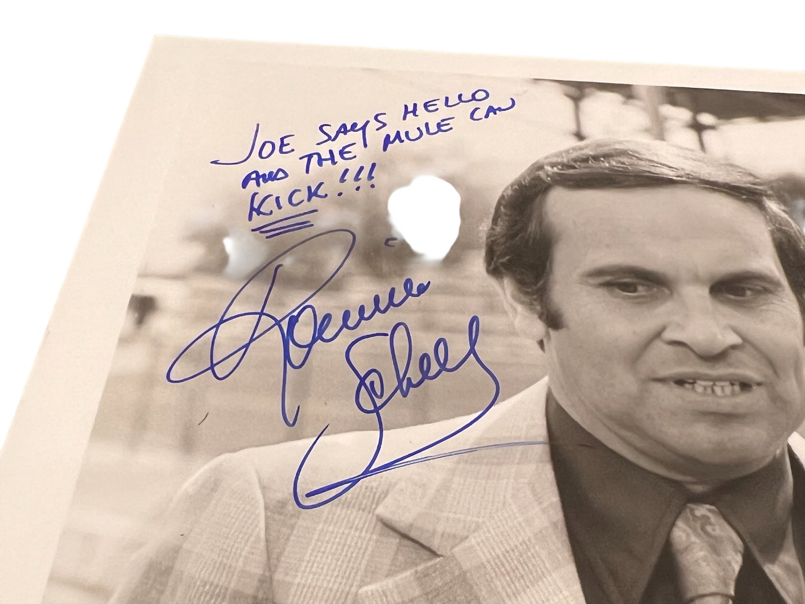 Signed Ronnie Schell Photograph - Movis Still From Gus - 3