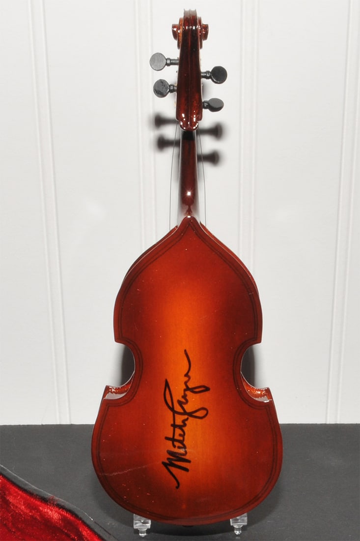 Signed Miniature Doublew Bass Replica (1 of 5)