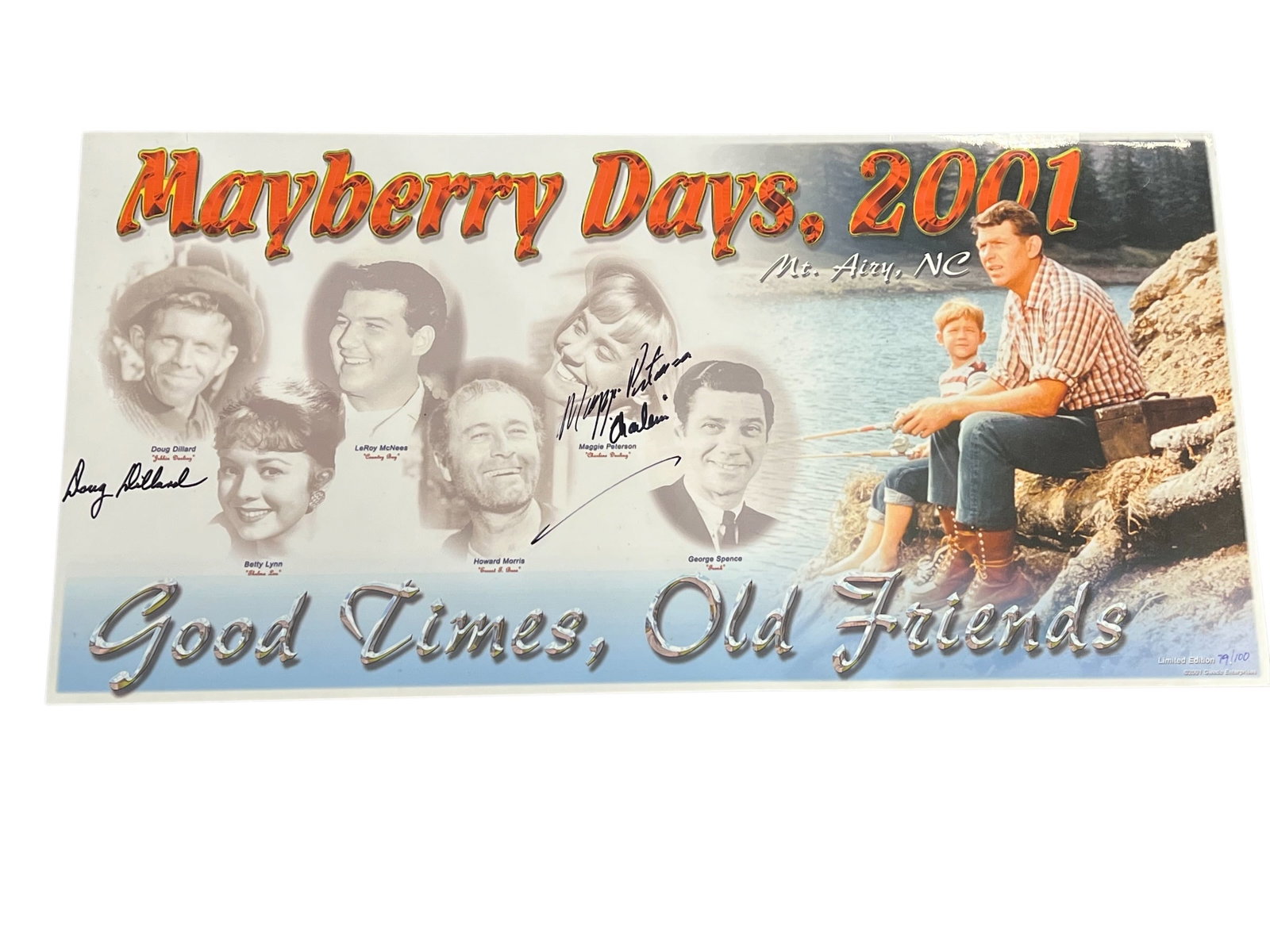 Signed Poster of the 2021 Mayberry Days (1 of 5)