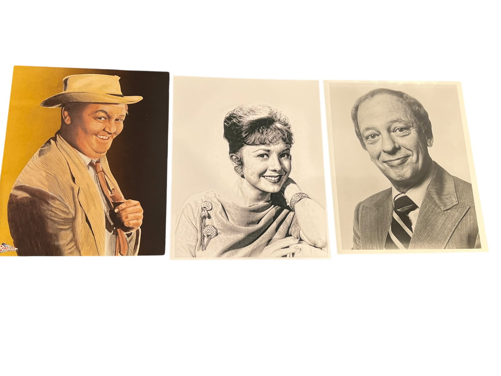Lot of 3 Still Photos from The Andy Griffith Show: This image features three separate portraits of prominent actors from classic television and film. [1, 2, 3]Hal Smith: Known for his iconic role as Otis Campbell on The Andy Griffith Show. [1, 2]Voice