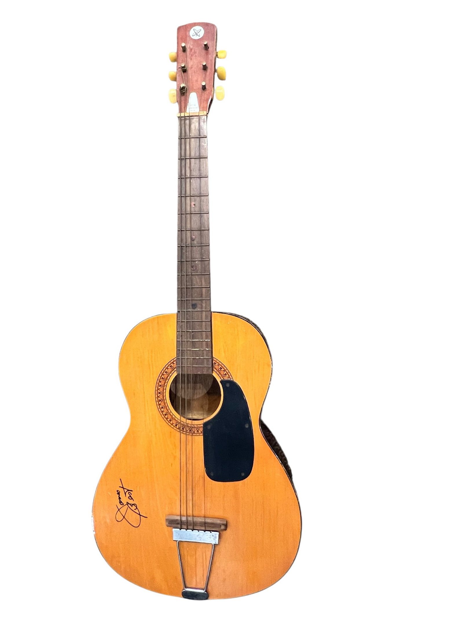 James Best "Jim Lindsey" Autographed Acoustic Guitar - Also "Roscoe P Coltrane" (1 of 5)