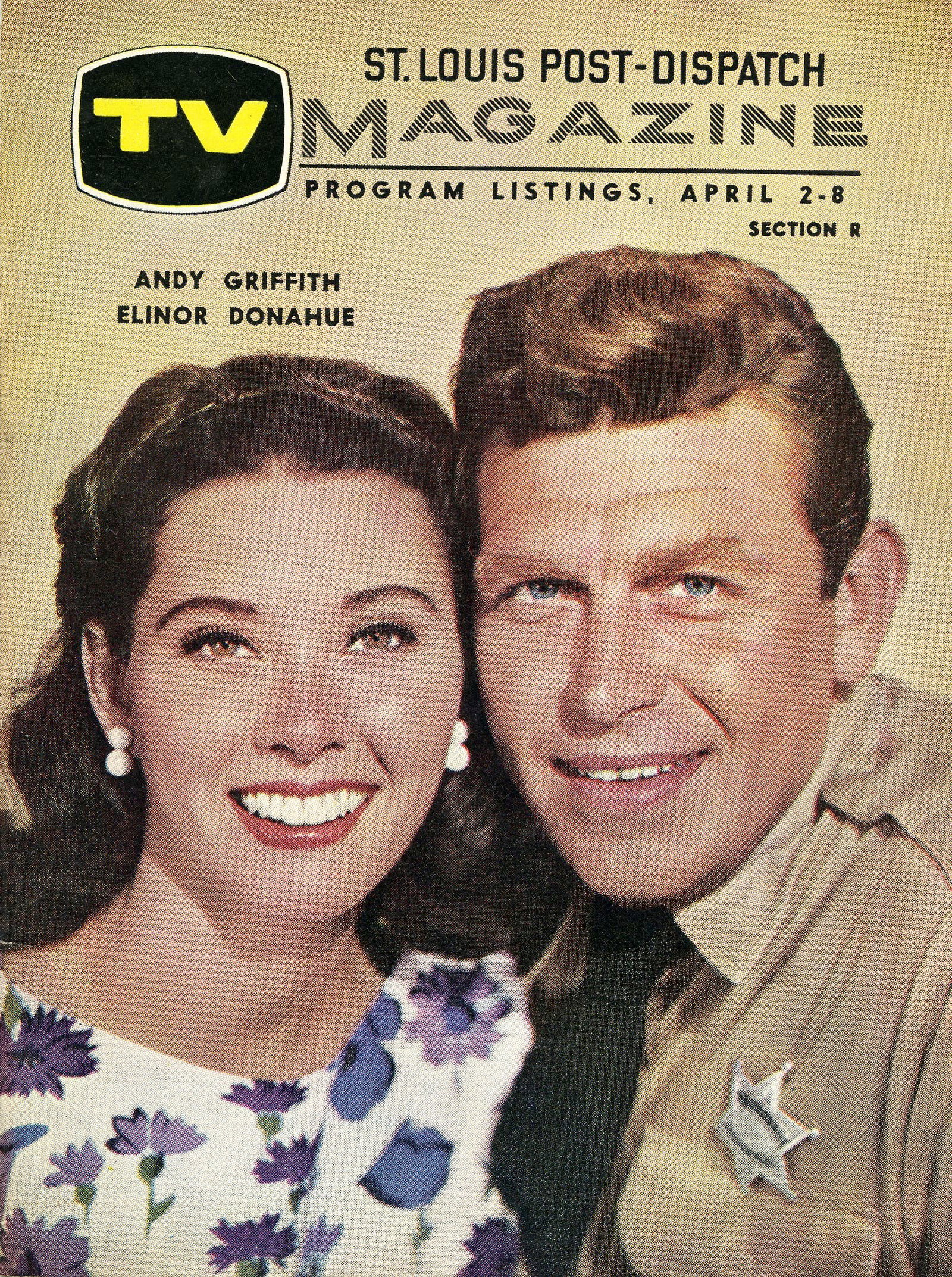 Andy Griffith and Elinor Donahue TV Magazine Cover (1 of 3)