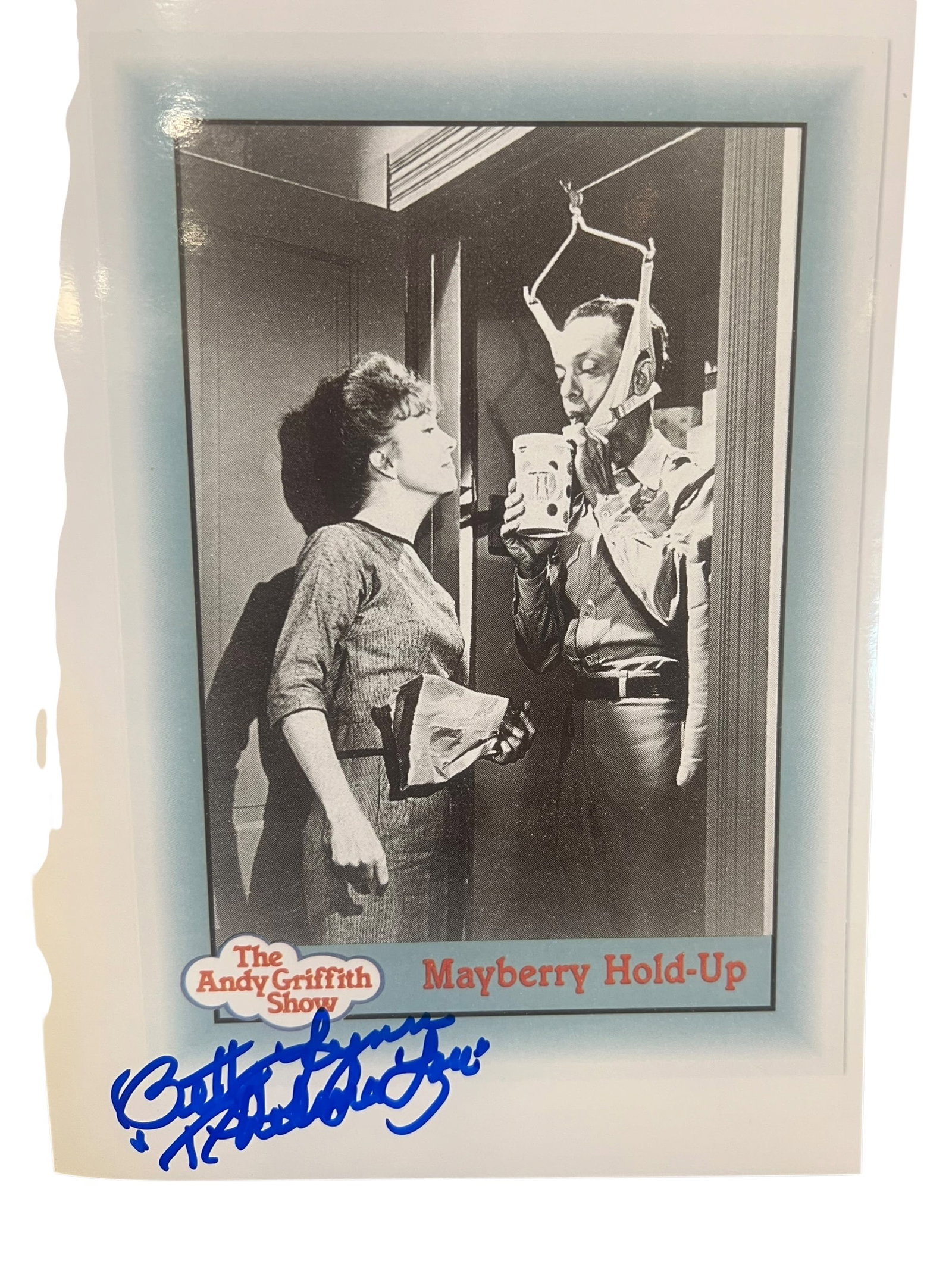 Signed Betty Lynn “Mayberry Holdup?? Press Photo (1 of 3)