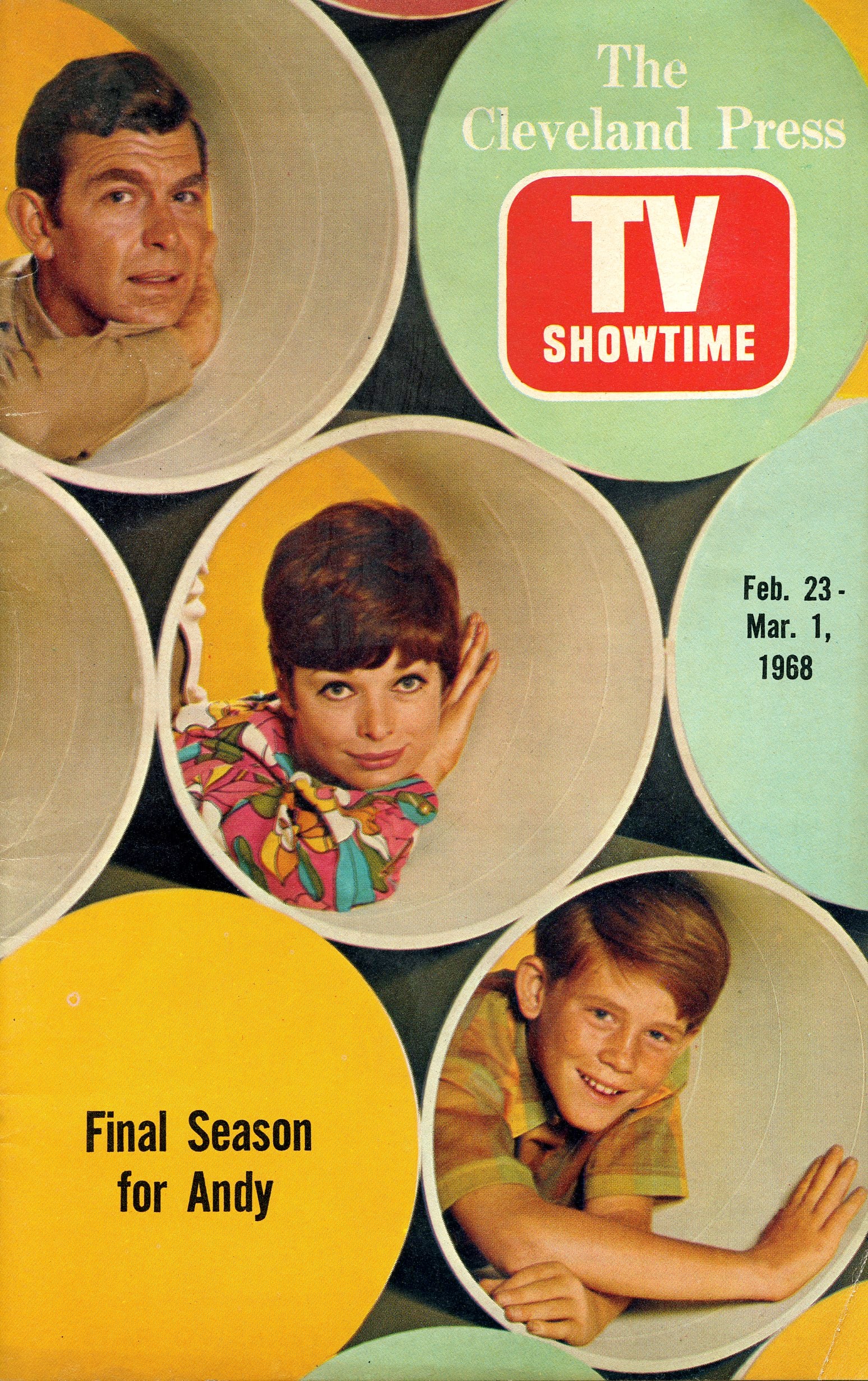 1968 Final Season Andy Griffith Show TV Magazine Cover (1 of 3)