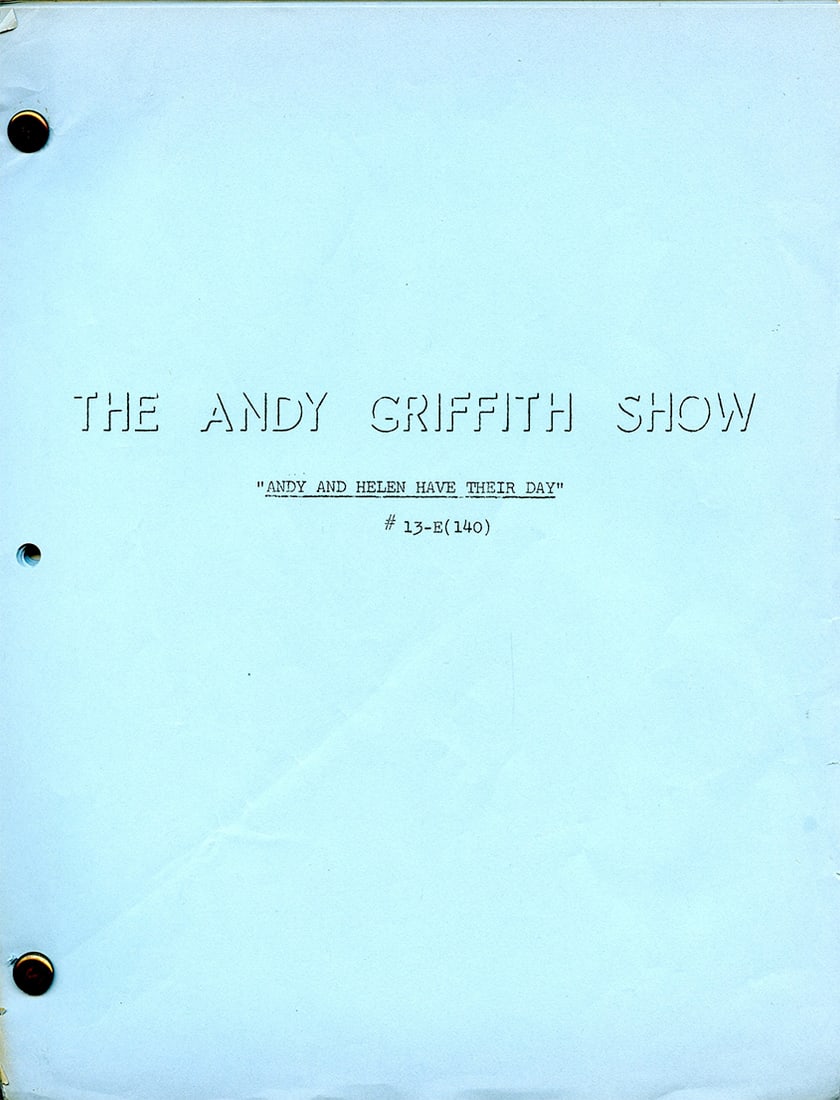 “Andy and Helen Have Their Day" - With Revision - Original Production Script – TAGS (1 of 2)