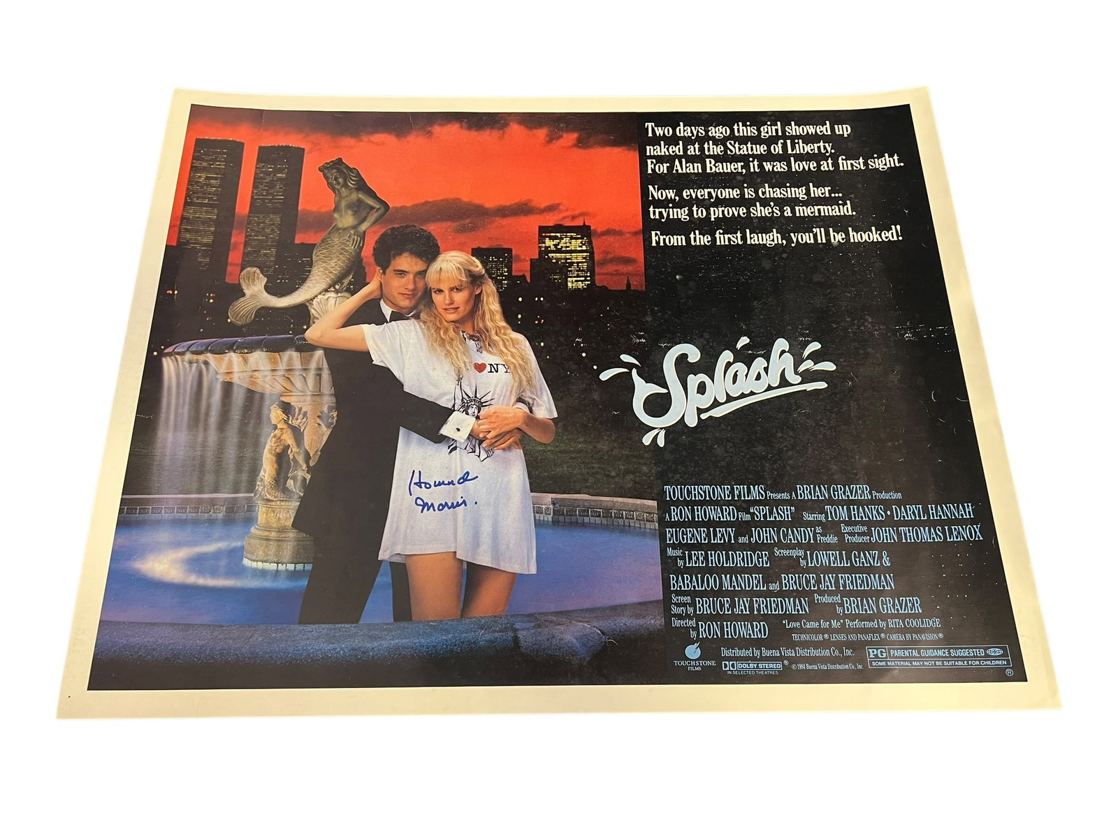 Autographed Splash Poster from the Personal Collection of Howard Morris (1 of 6)