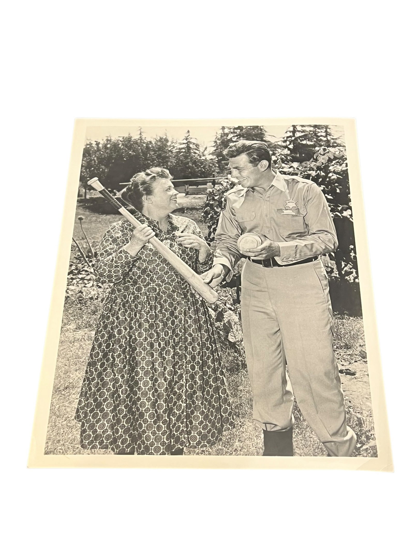 The Andy Griffith Show Still Press Photograph: This original vintage television press photograph was produced and distributed for promotional and publicity purposes during the original broadcast era of The Andy Griffith Show. Such photographs were