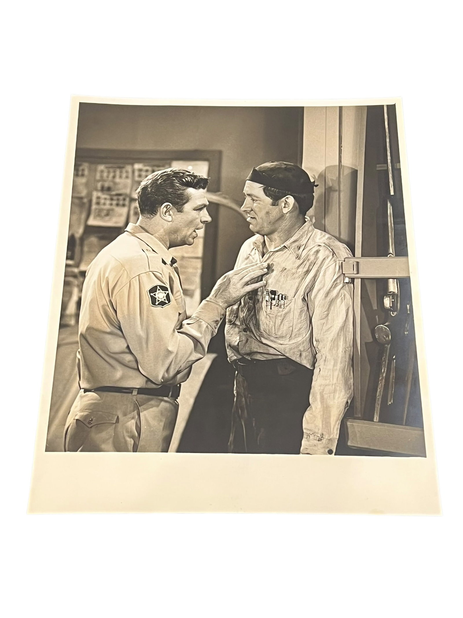 The Andy Griffith Show Still Press Photograph: This original vintage television press photograph was produced and distributed for promotional and publicity purposes during the original broadcast era of The Andy Griffith Show. Such photographs were