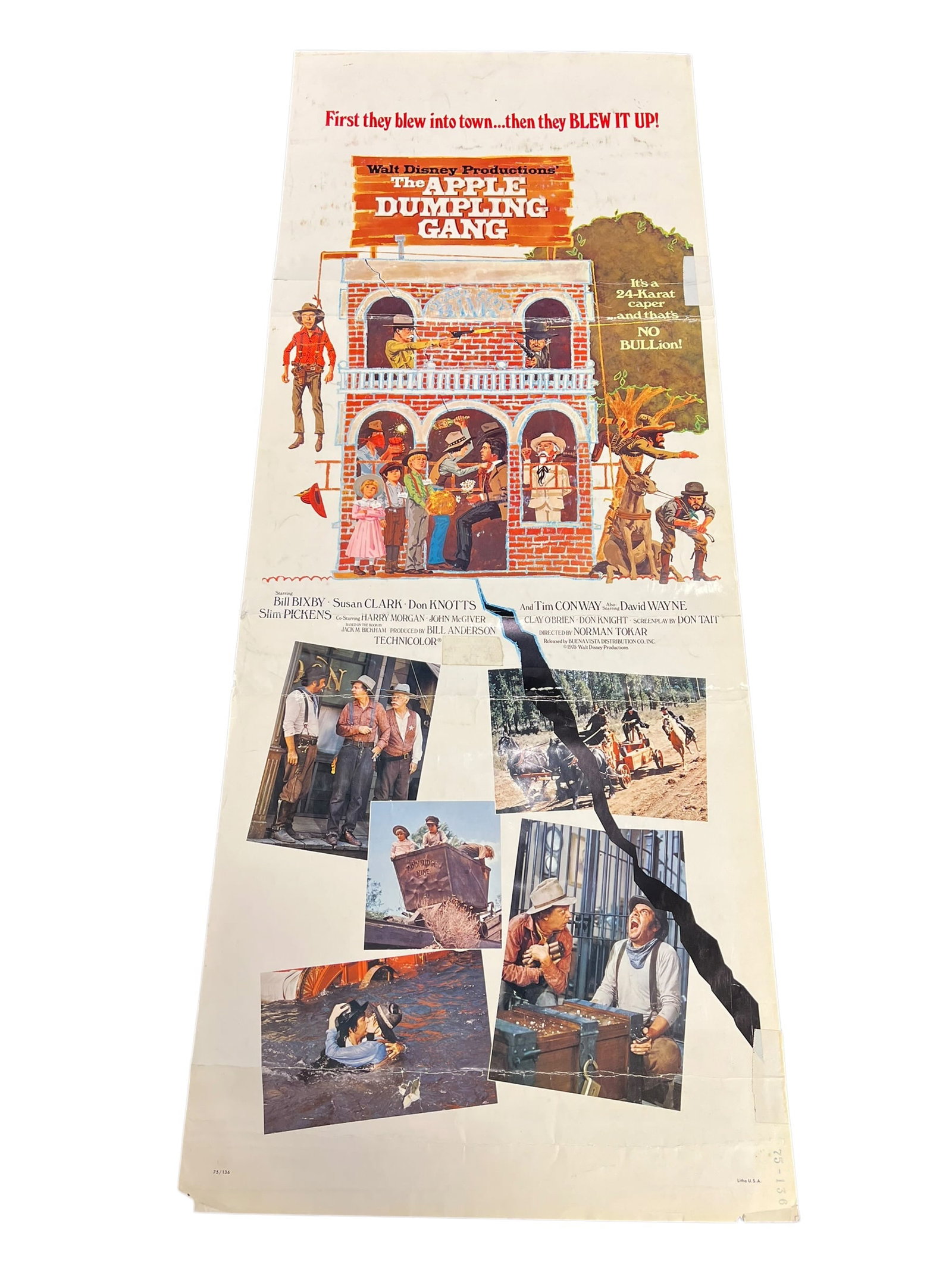 Original Walt Disney's "The Apple Dumpling Gang" Movie Poster - Don Knotts and Tim Conway (1 of 5)