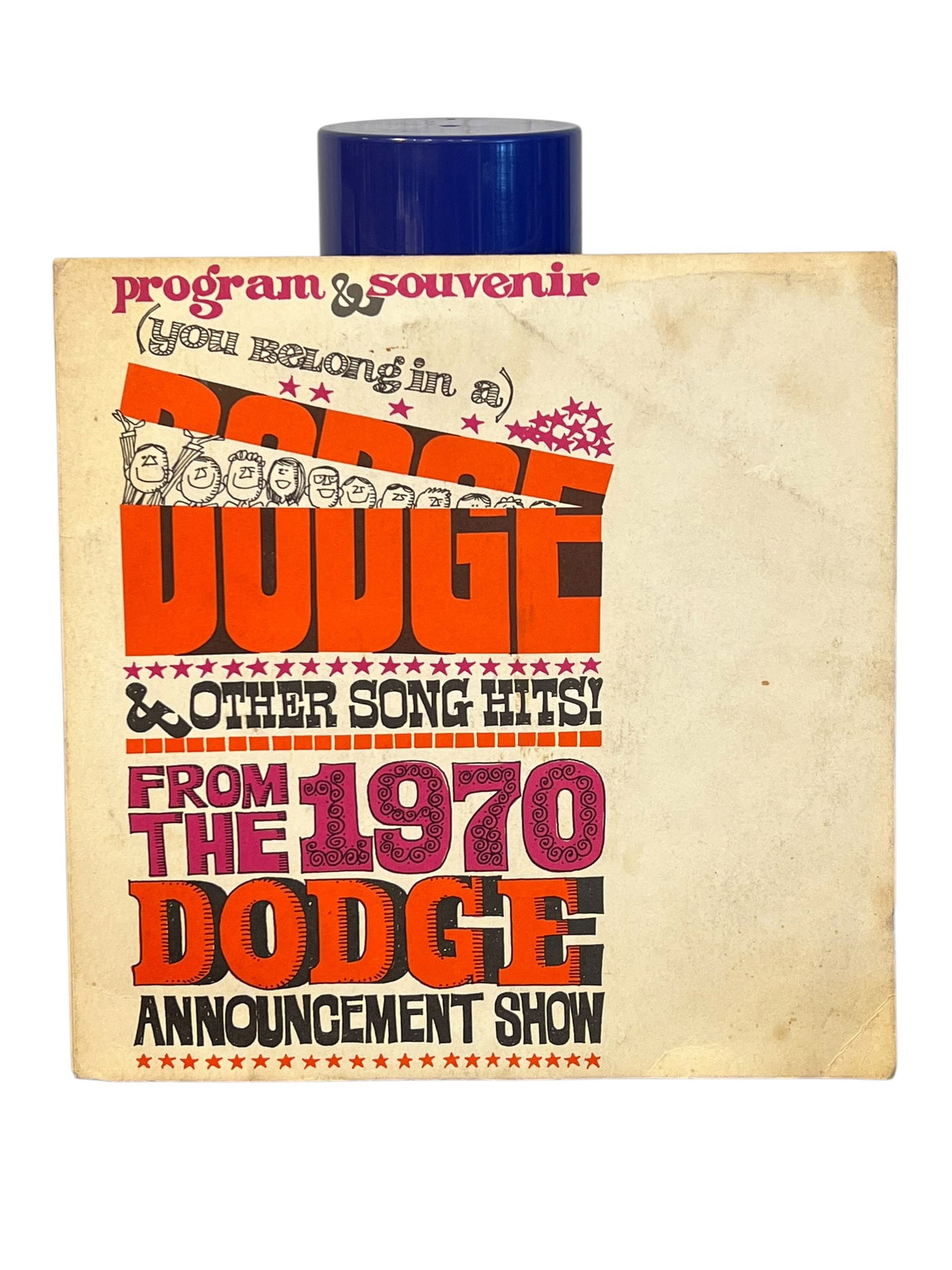 Record 45 rpm: This is a rare vintage vinyl record from the 1970 Dodge Announcement Show.The album contains songs and promotional material titled "You Belong in a Dodge".It was part of a larger dealer announcement