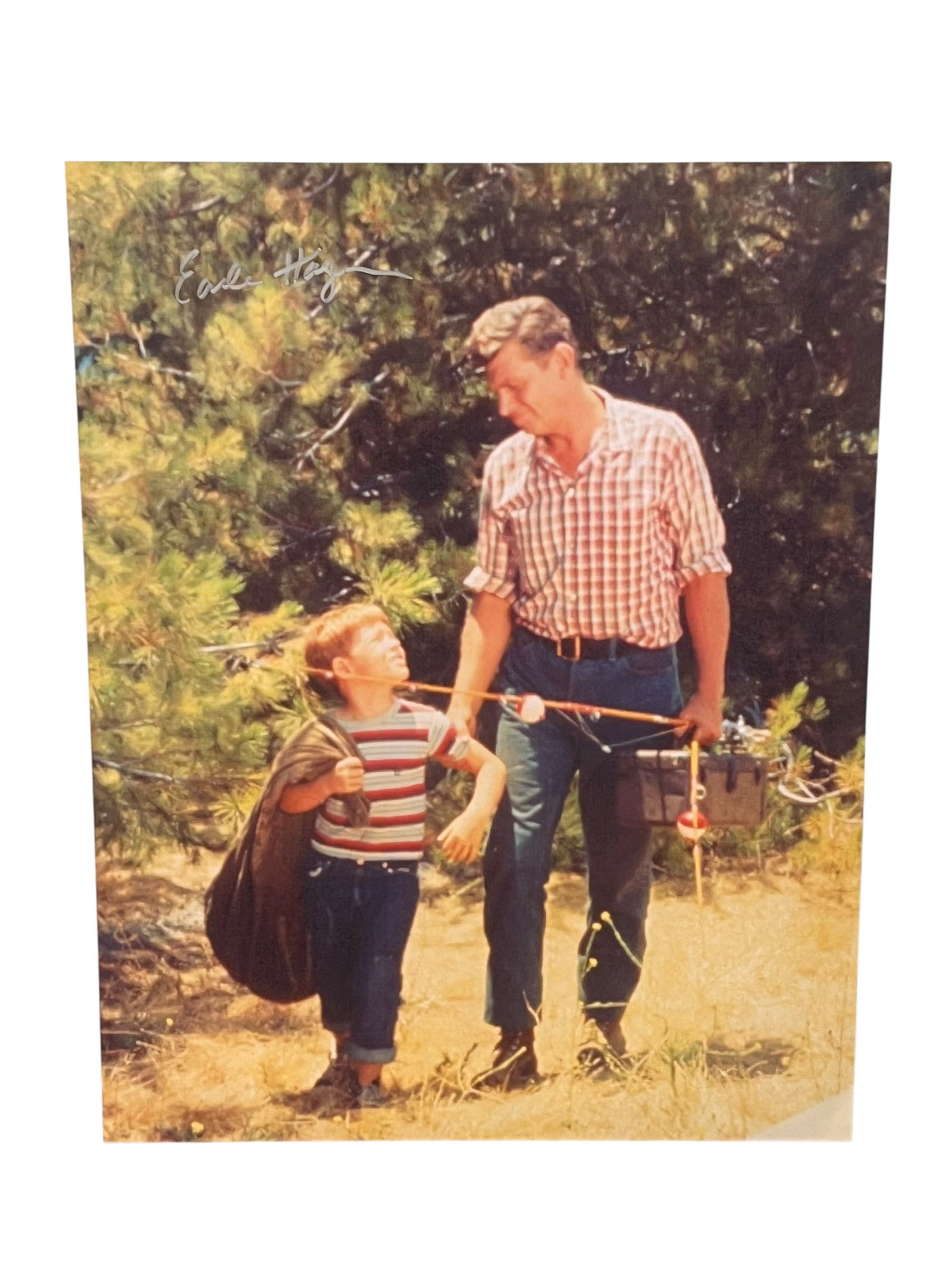 Large Autographed Photograph: This original vintage television press photograph was produced and distributed for promotional and publicity purposes during the original broadcast era of The Andy Griffith Show. Such photographs were