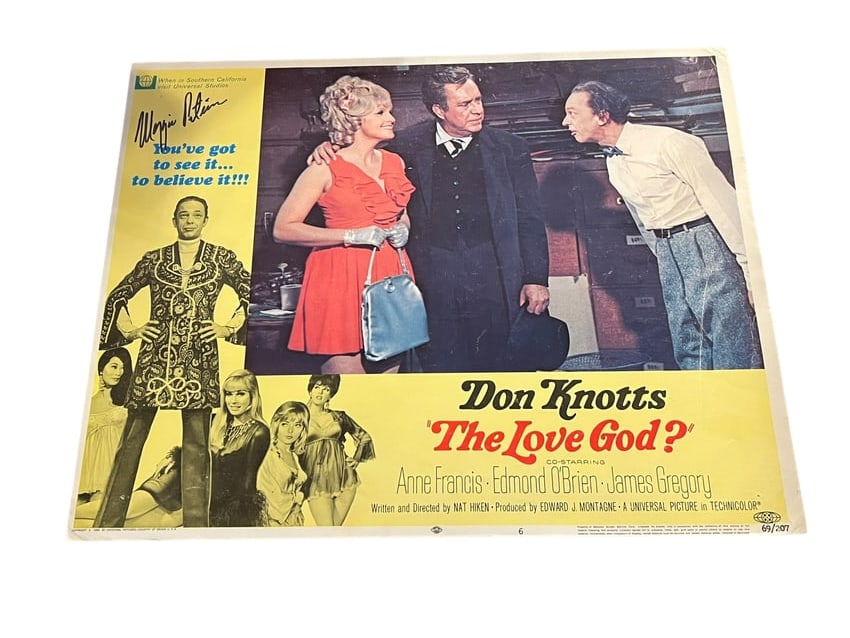 Autographed “The Love God?" Lobby Card (1 of 3)