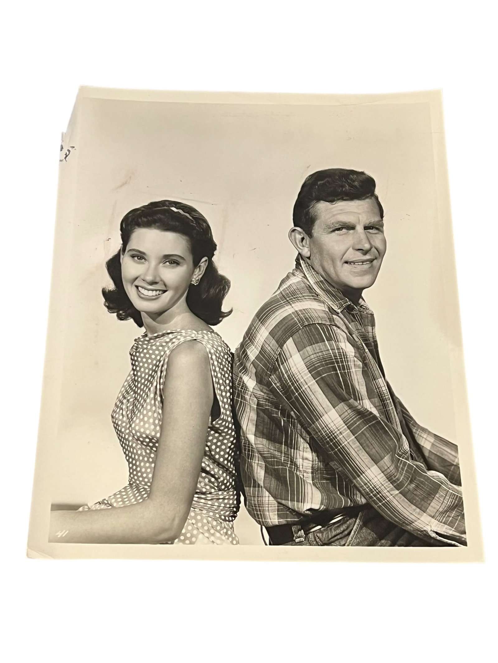 The Andy Griffith Show Press Photograph: This original vintage television press photograph was produced and distributed for promotional and publicity purposes during the original broadcast era of The Andy Griffith Show. Such photographs were