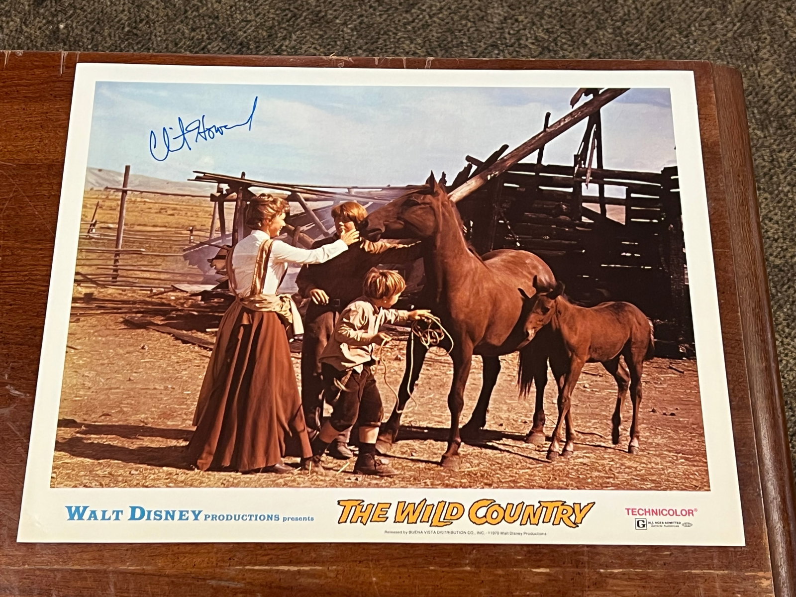 Autographed "The Wild Country" Lobby Card (1 of 3)