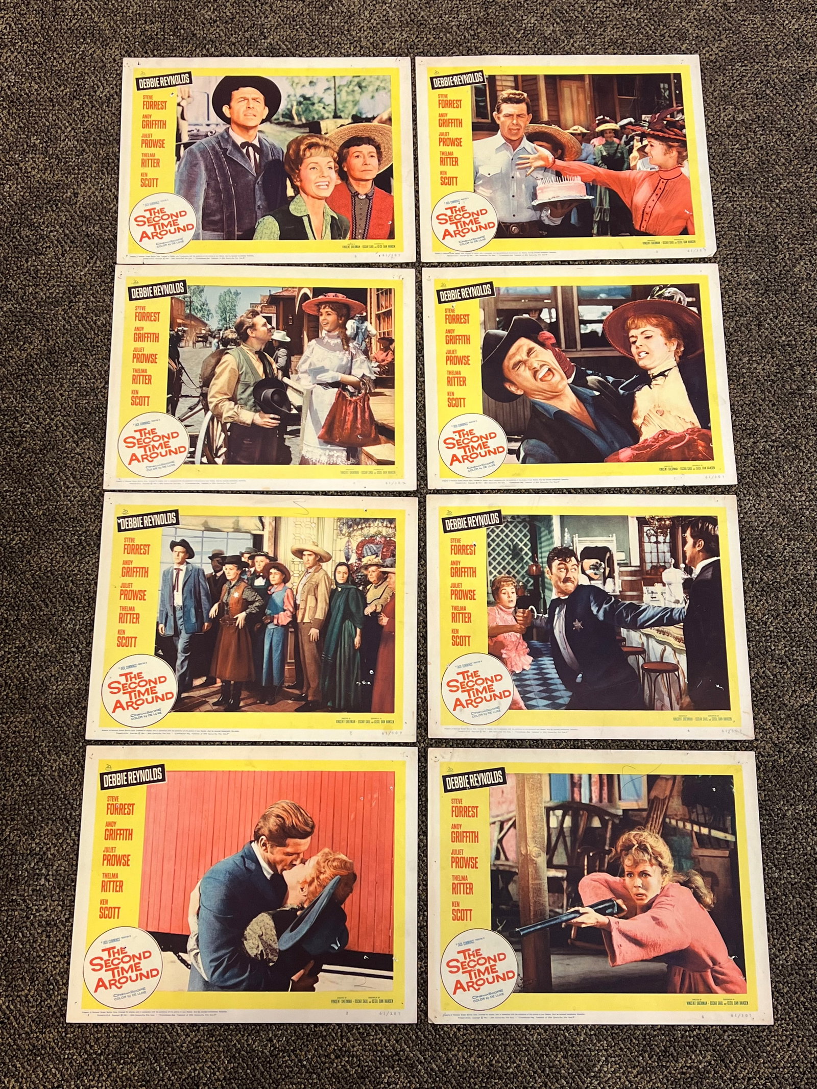 Autographed Set of 8 “The Second Time Around" Lobby Cards (1 of 9)