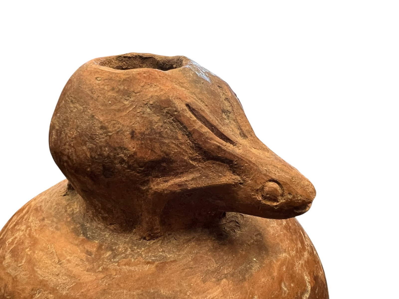 Native American Pottery Effigy Vessel - 3