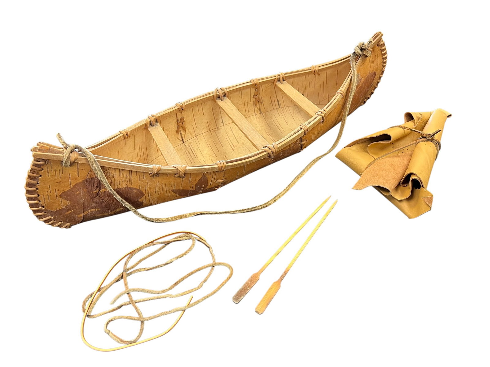 Hand Crafted Native American Canoe - 2