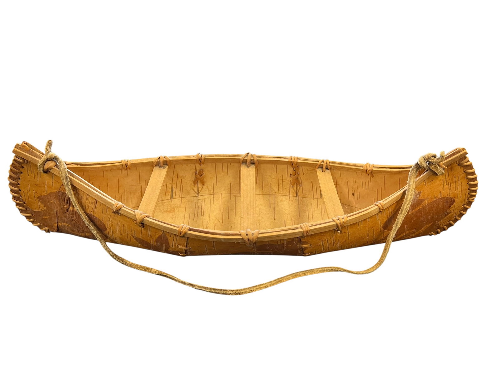 Hand Crafted Native American Canoe - 3