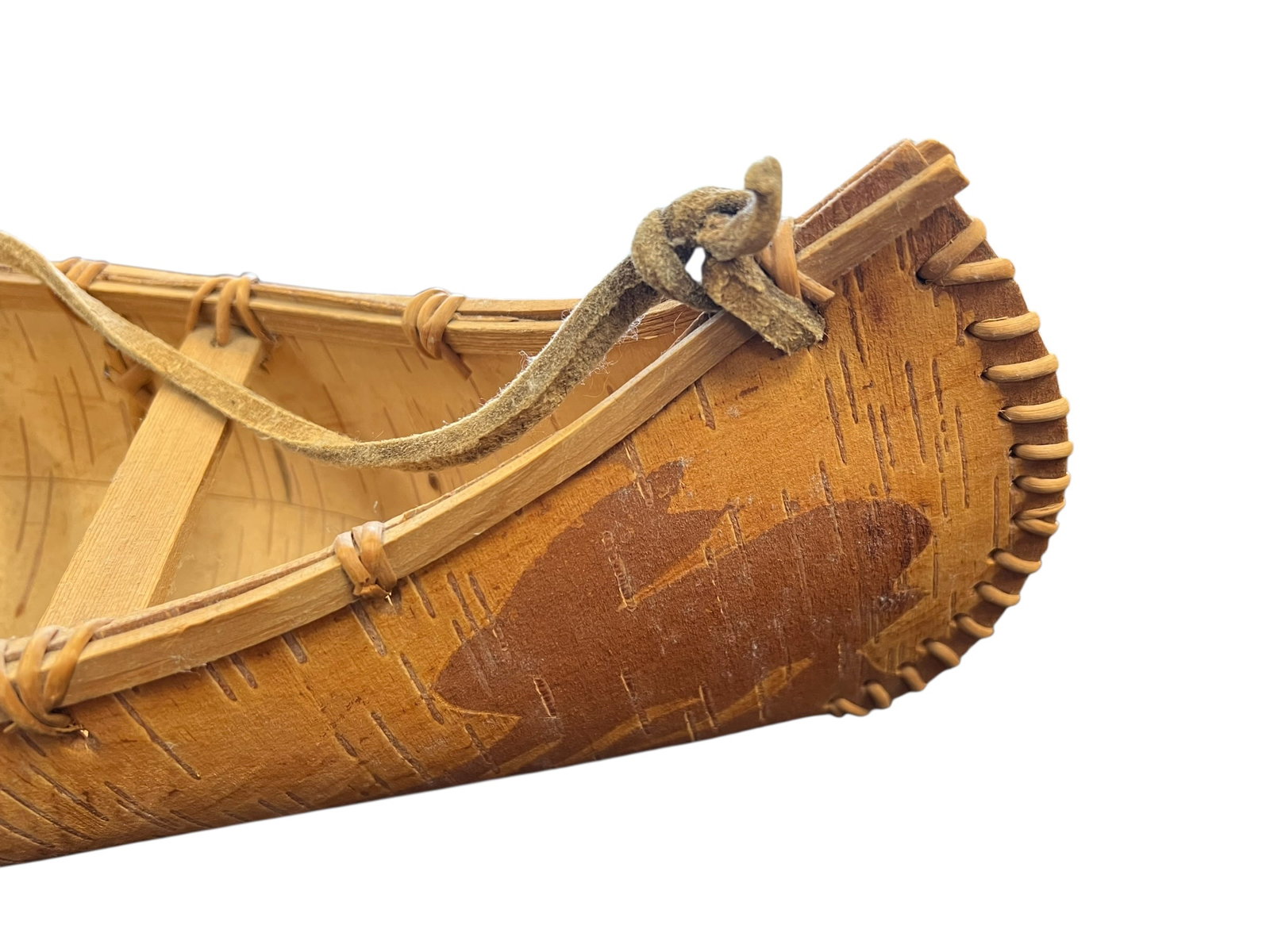Hand Crafted Native American Canoe - 5