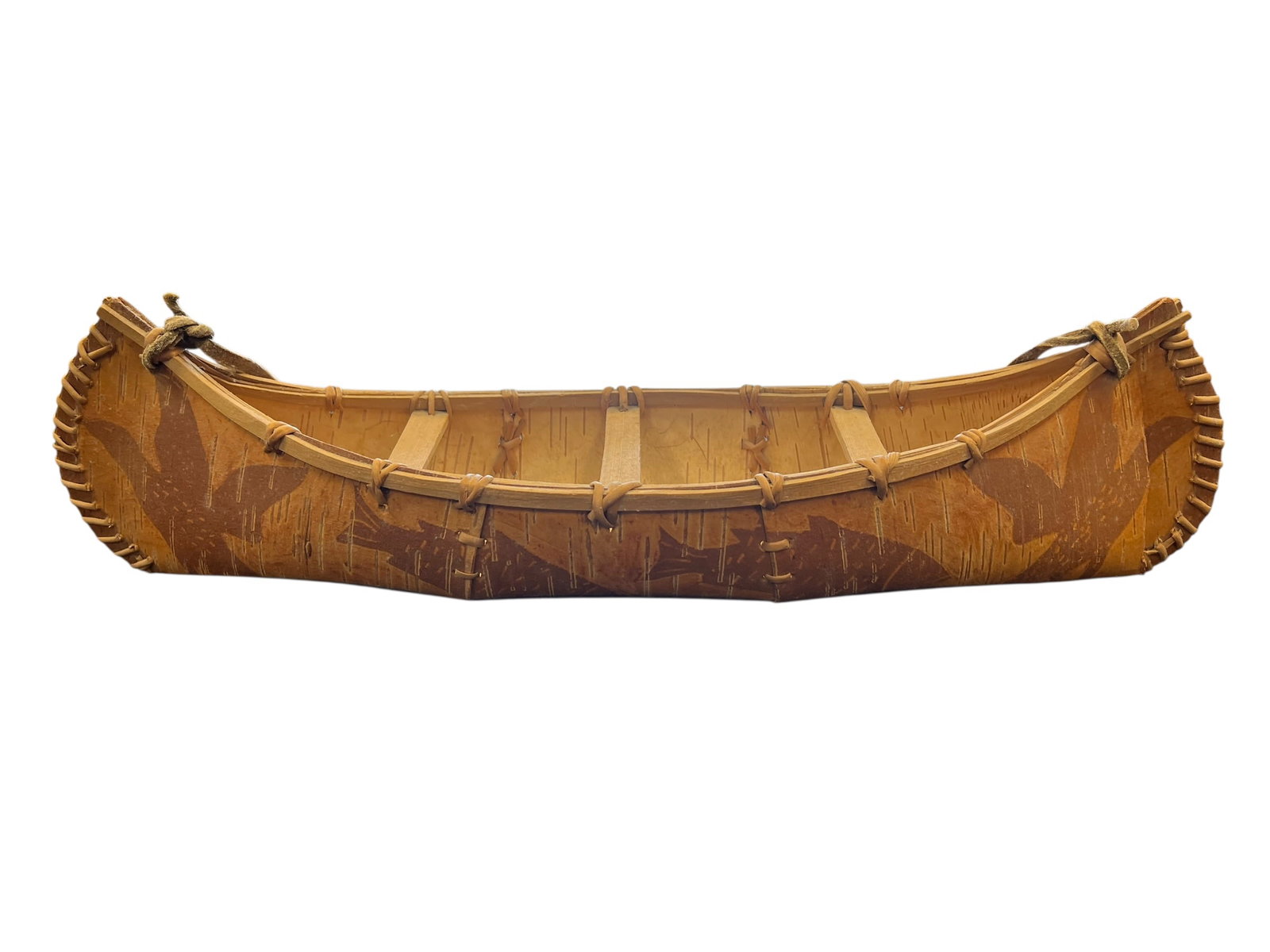 Hand Crafted Native American Canoe - 6