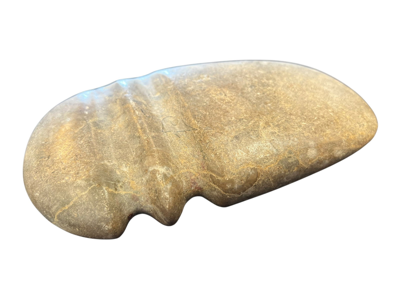Native American Double Grooved Axe Head - 2