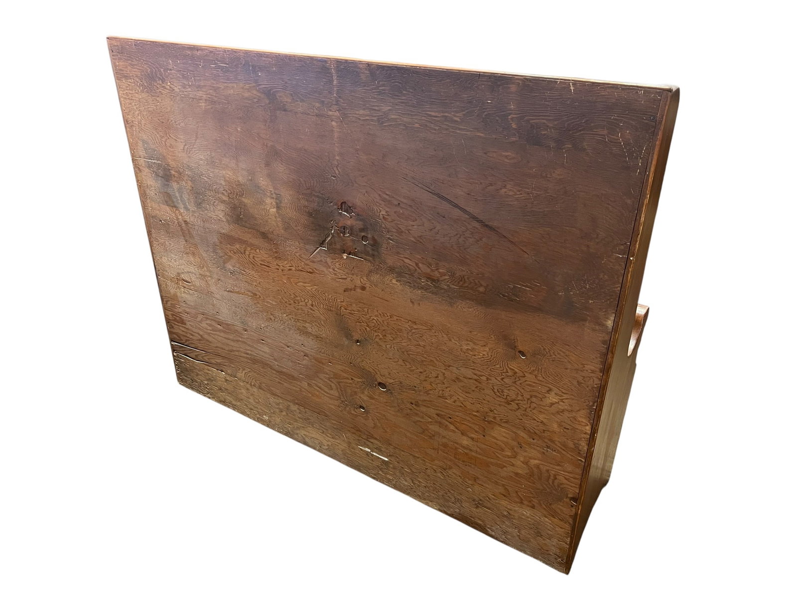 Mid Century Modern pine Settle Bench - 4