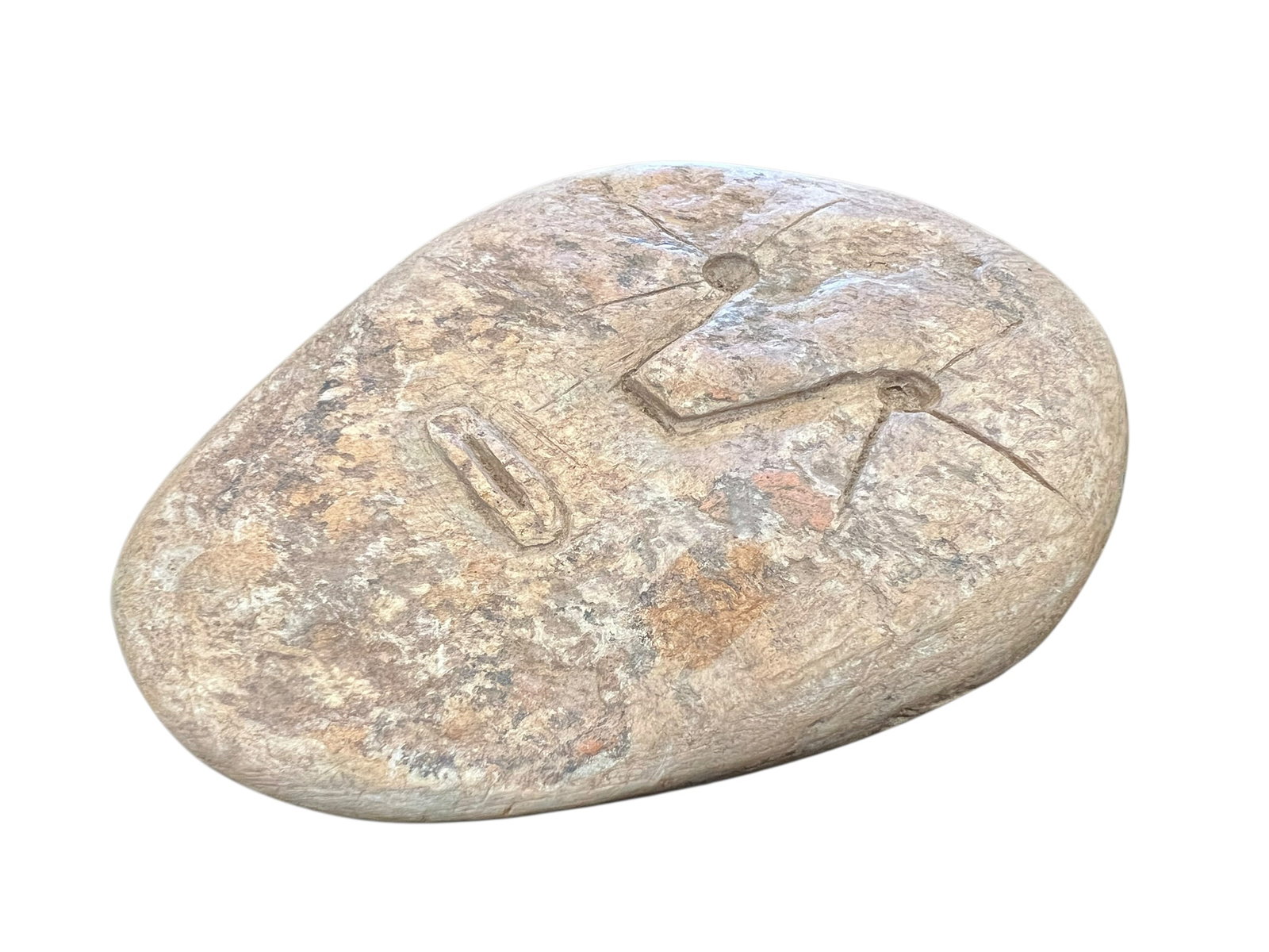 Native American Carved Stone Face - 2