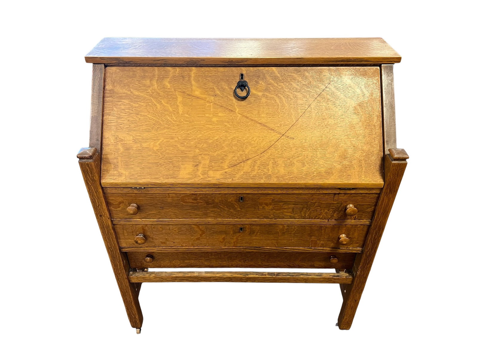 Oak Secretary Desk - 2