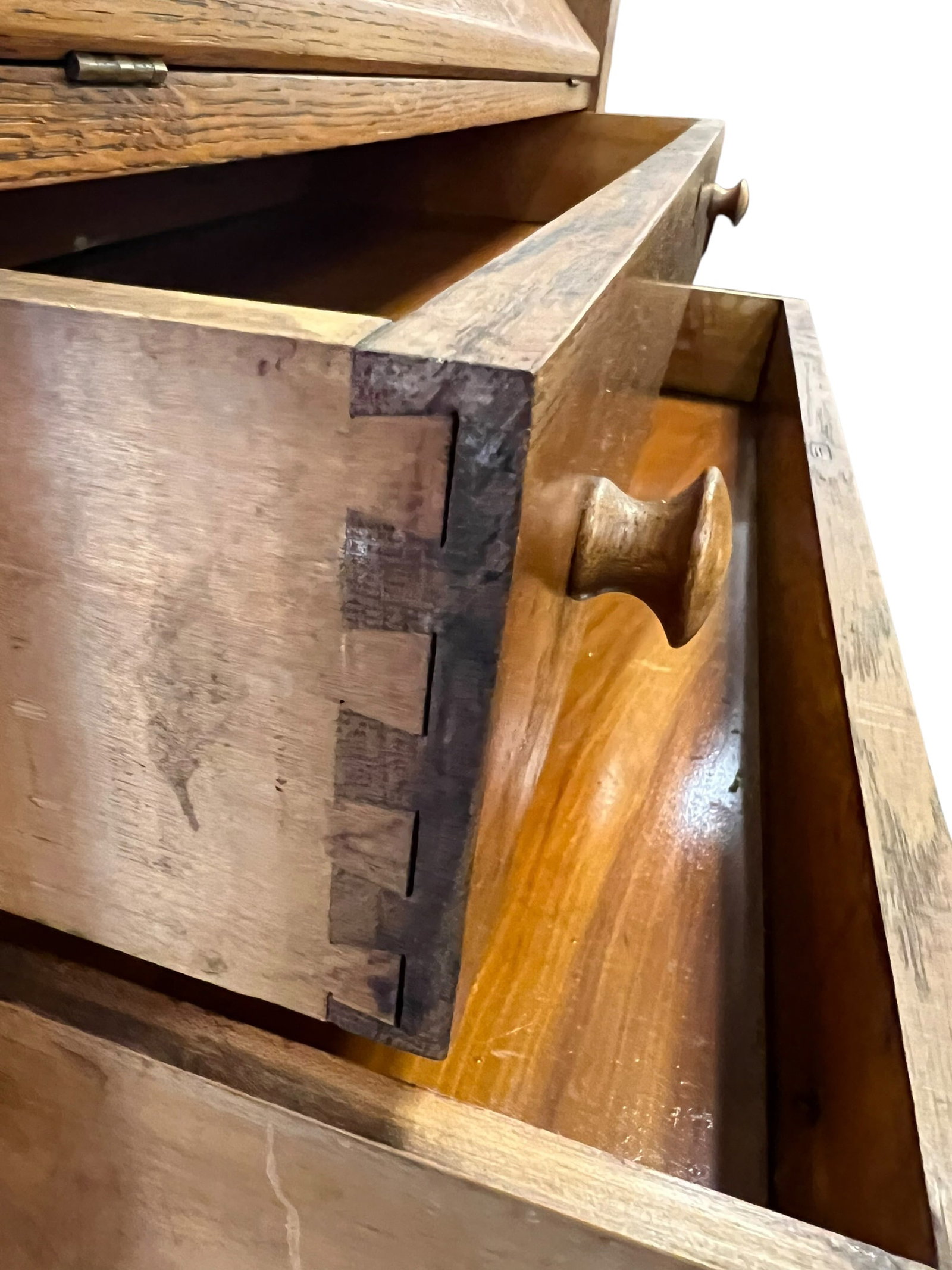 Oak Secretary Desk - 5