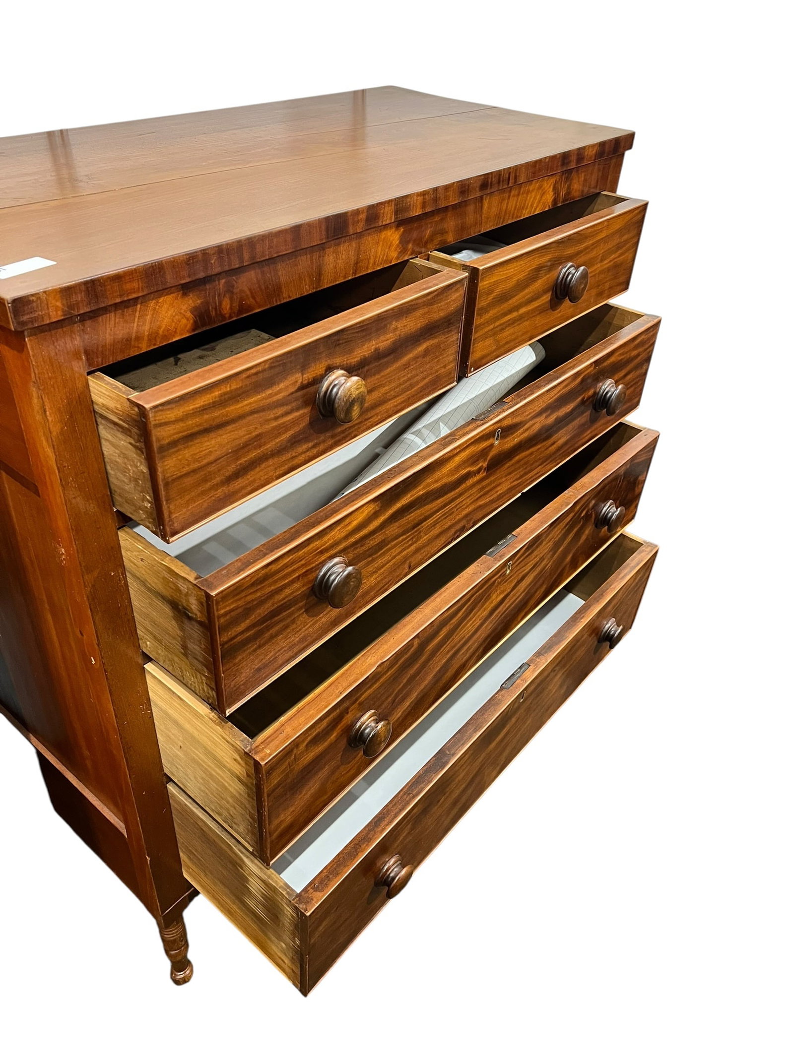 5 Drawer Mahogany Chest - 5
