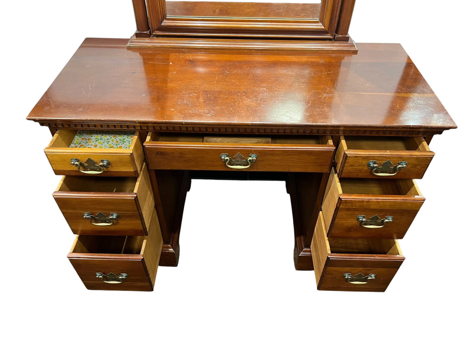 Davis Cabinet Co. Cherry Vanity - 4
