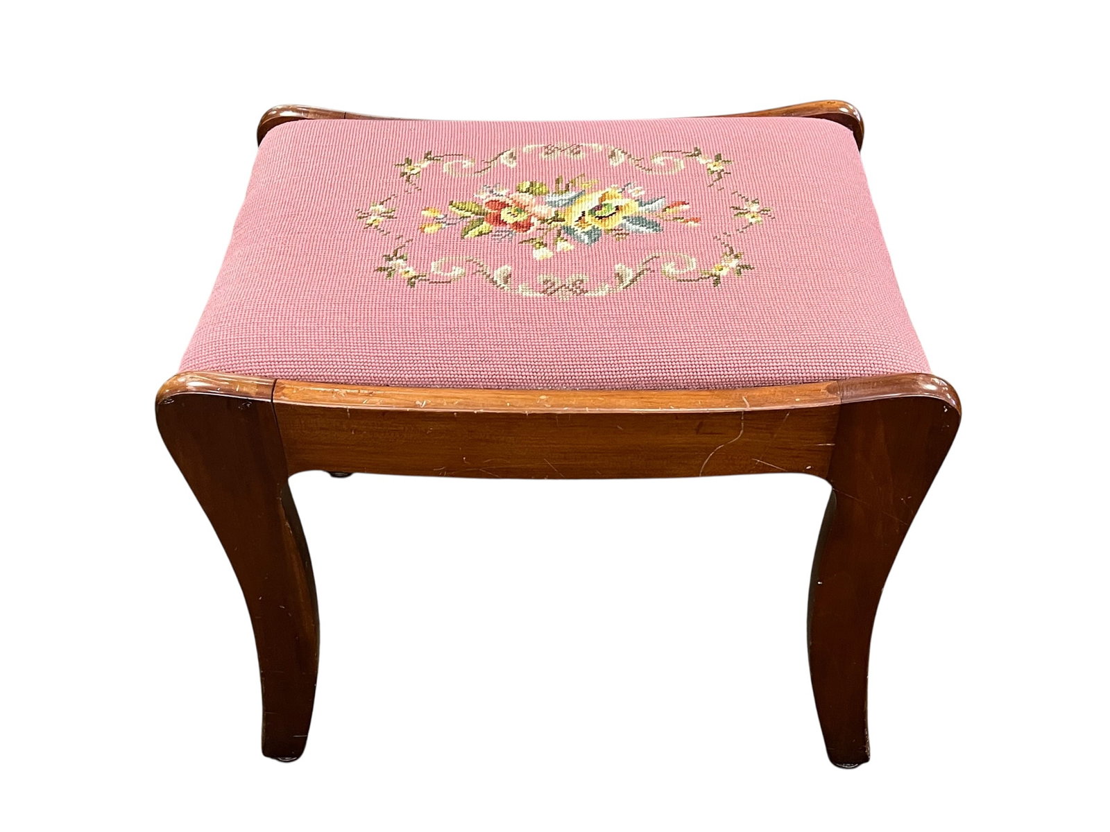 Cherry Davis Co .Needle point Seat - 2