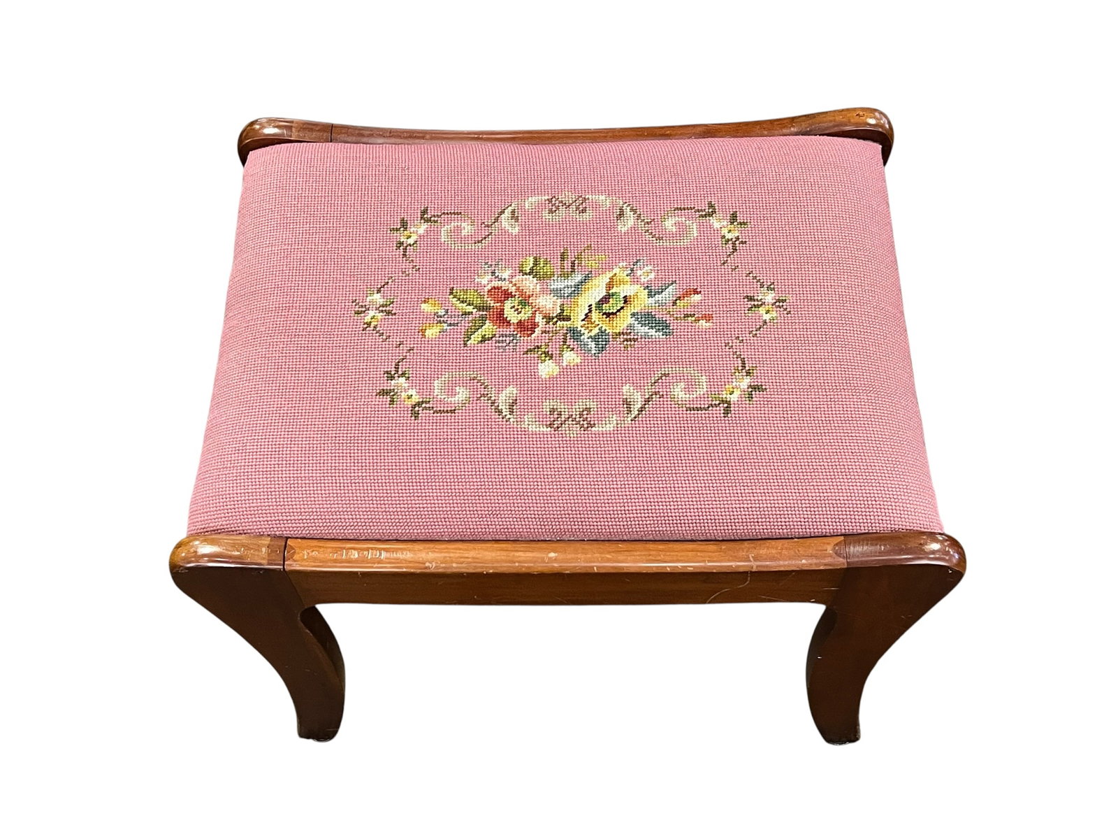 Cherry Davis Co .Needle point Seat - 3