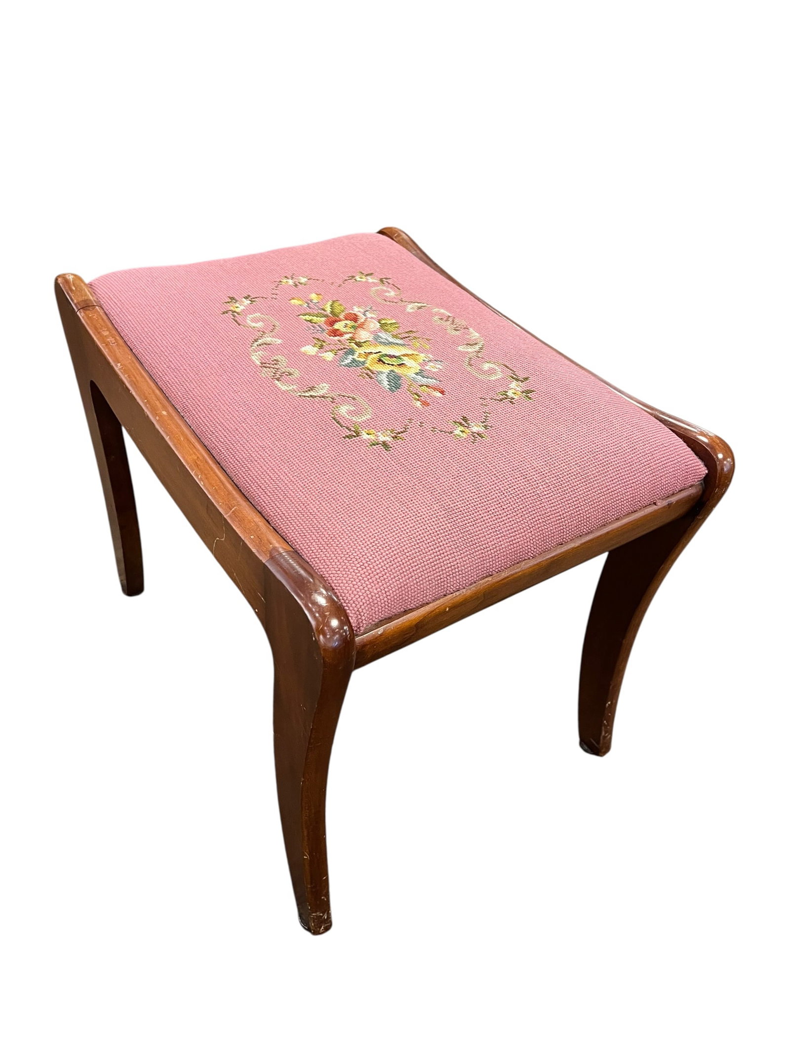 Cherry Davis Co .Needle point Seat - 5