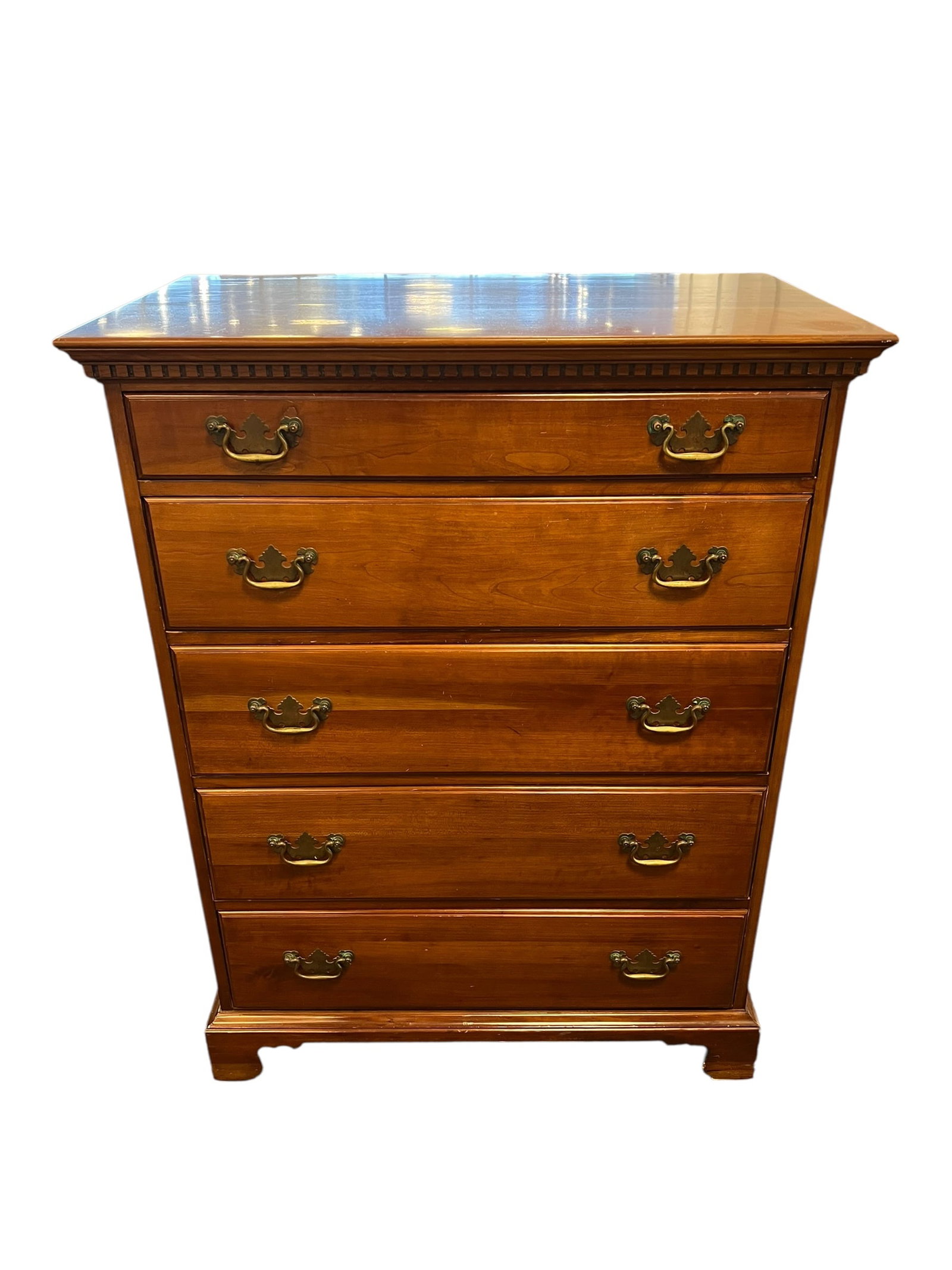 Davis Cabinet Co. Cherry 5 Drawer Chest - 2