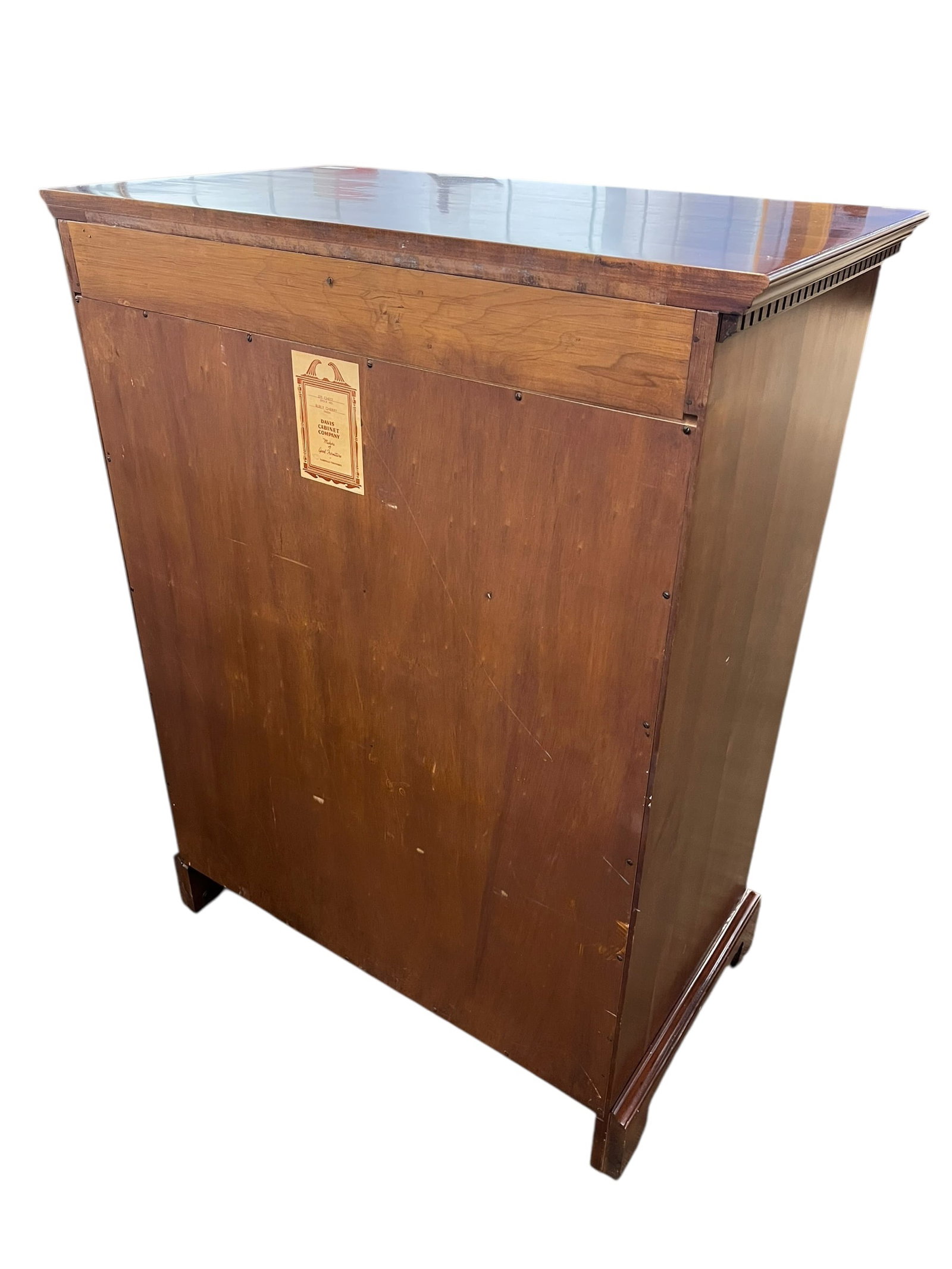 Davis Cabinet Co. Cherry 5 Drawer Chest - 8