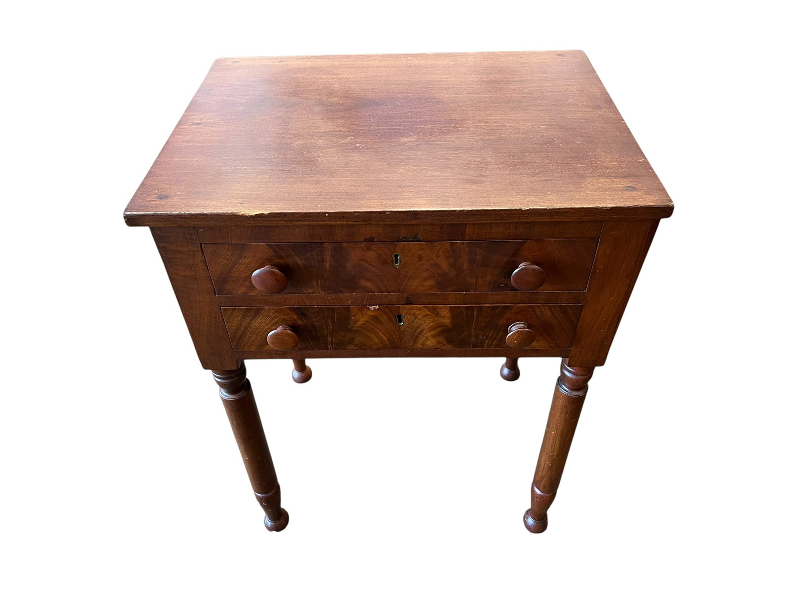 2 Drawer Mahogany Work Table - 2