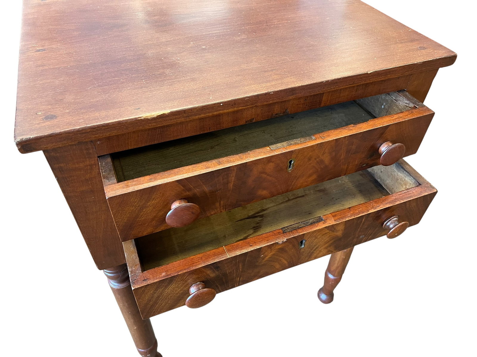 2 Drawer Mahogany Work Table - 3