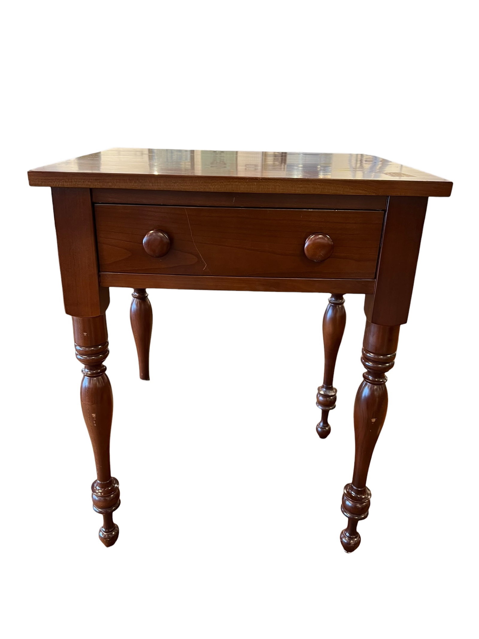 1 Drawer Cherry Work Table - 2